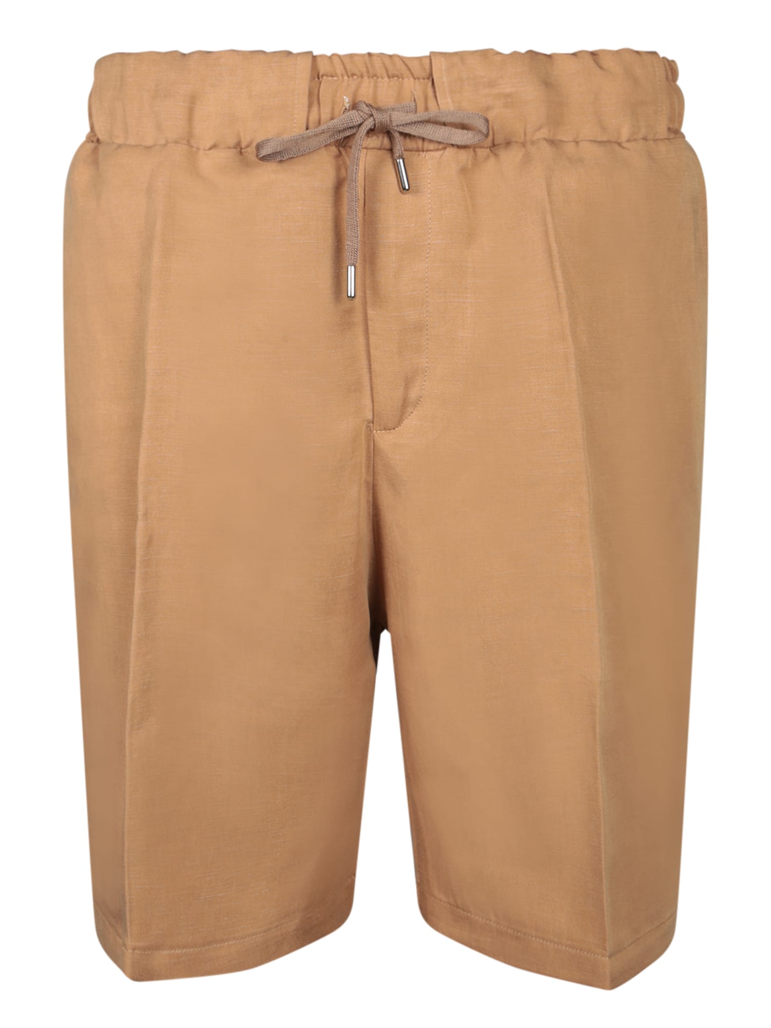 Camel Linen Pajama Shorts