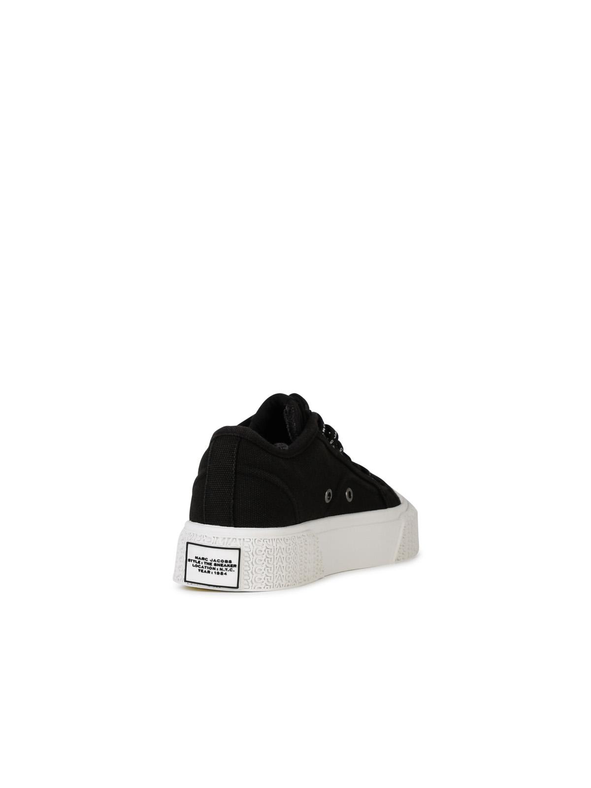 Shop Marc Jacobs Black Tela Sneakers
