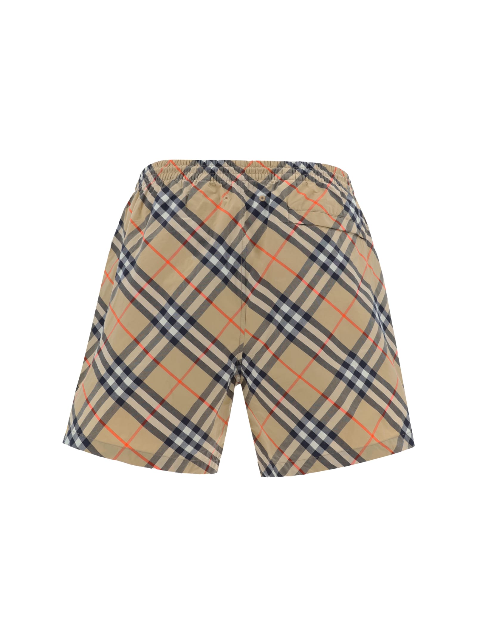 Shop Burberry Swimshorts In Sand Ip Check