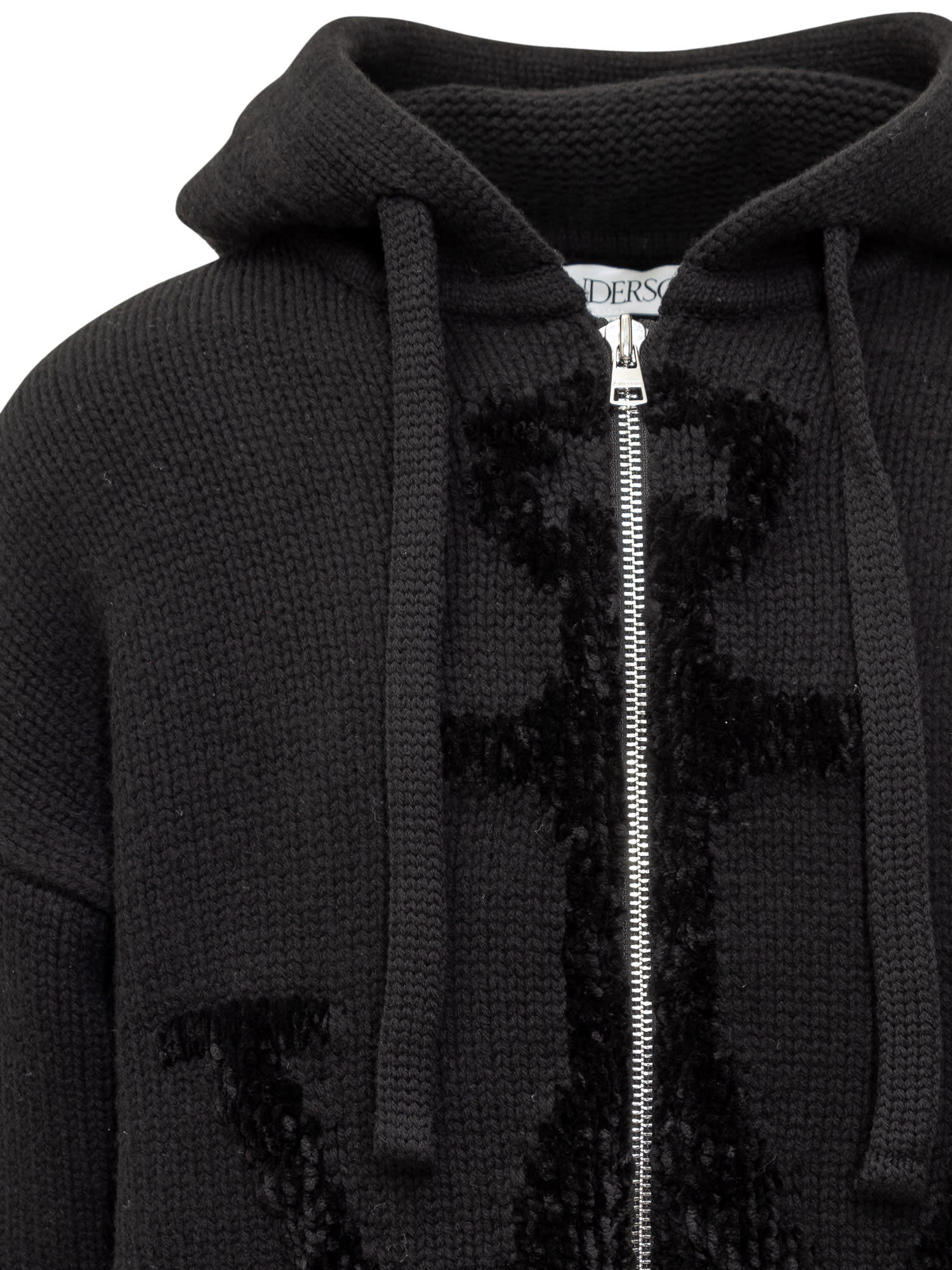 Shop Jw Anderson Hoodie With Logo In Black