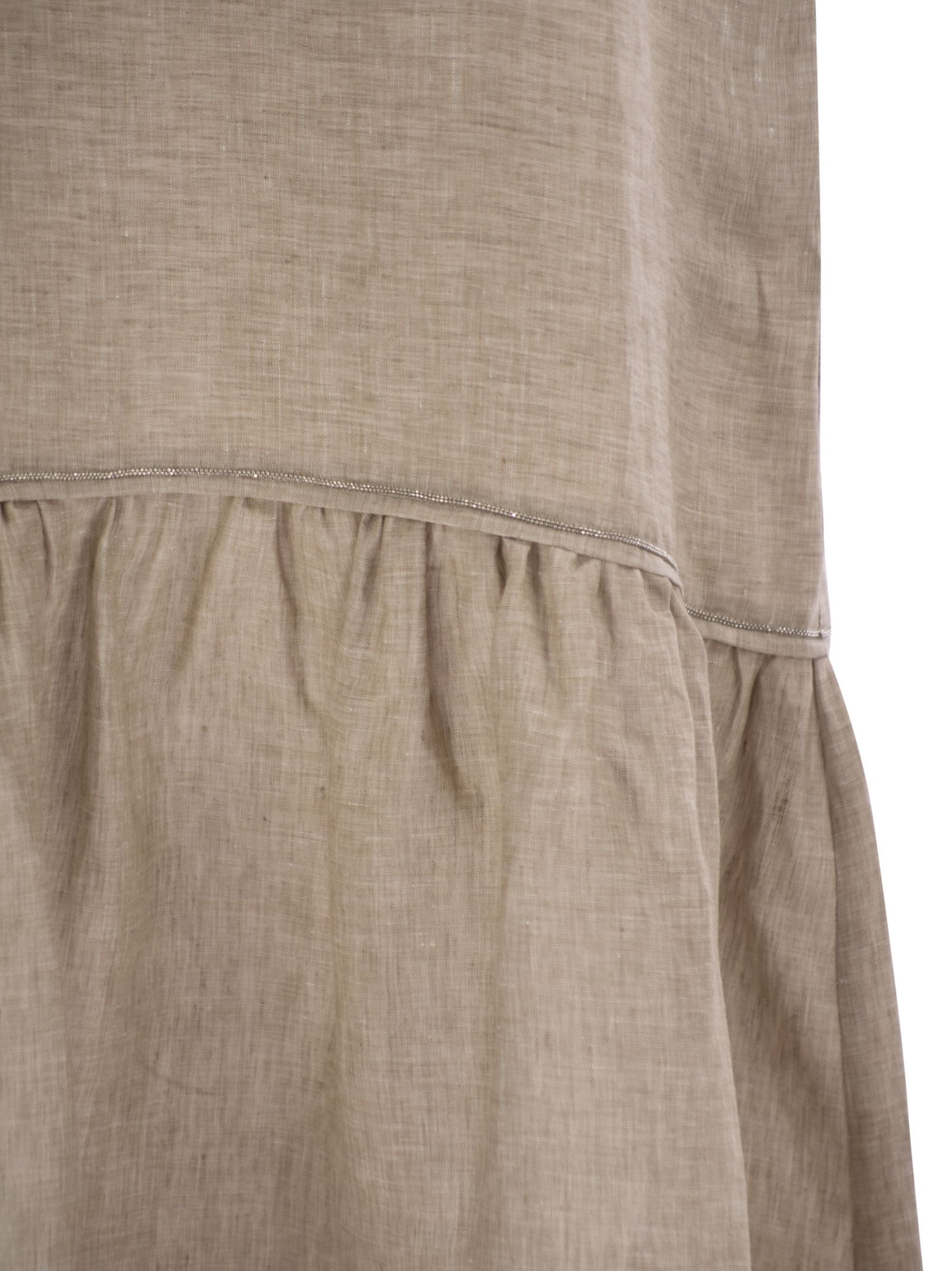 Shop Peserico Linen Voile Long Dress