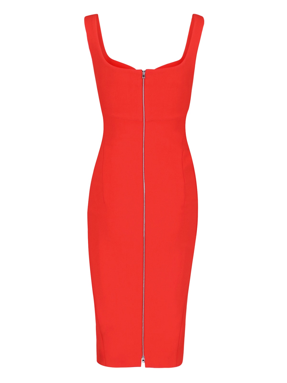 Shop Victoria Beckham Midi Dress T-shirt In Red