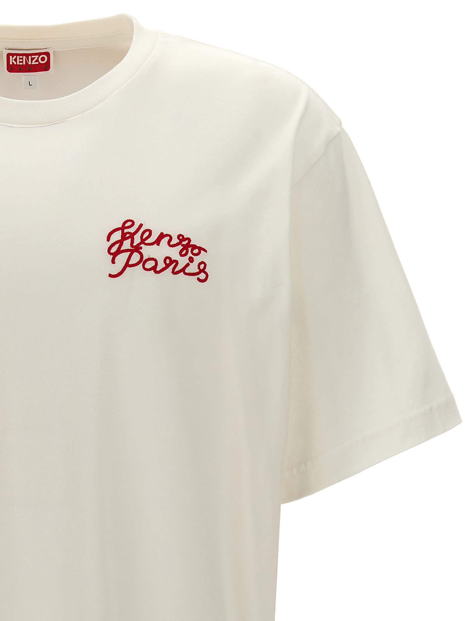 Shop Kenzo Cvd Oversized T-shirt In Beige