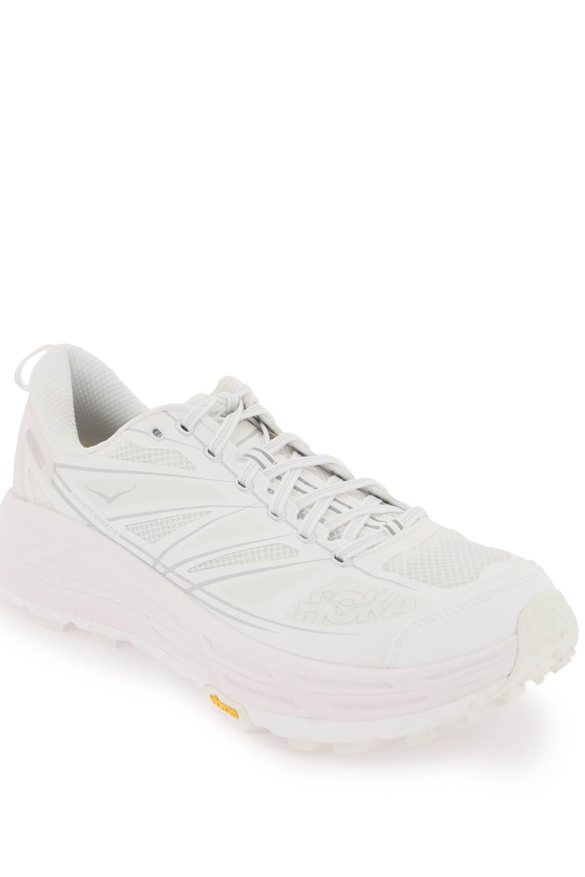 Shop Hoka Mafate Speed 2 Sneakers In Wlrc White / Lunar Rock