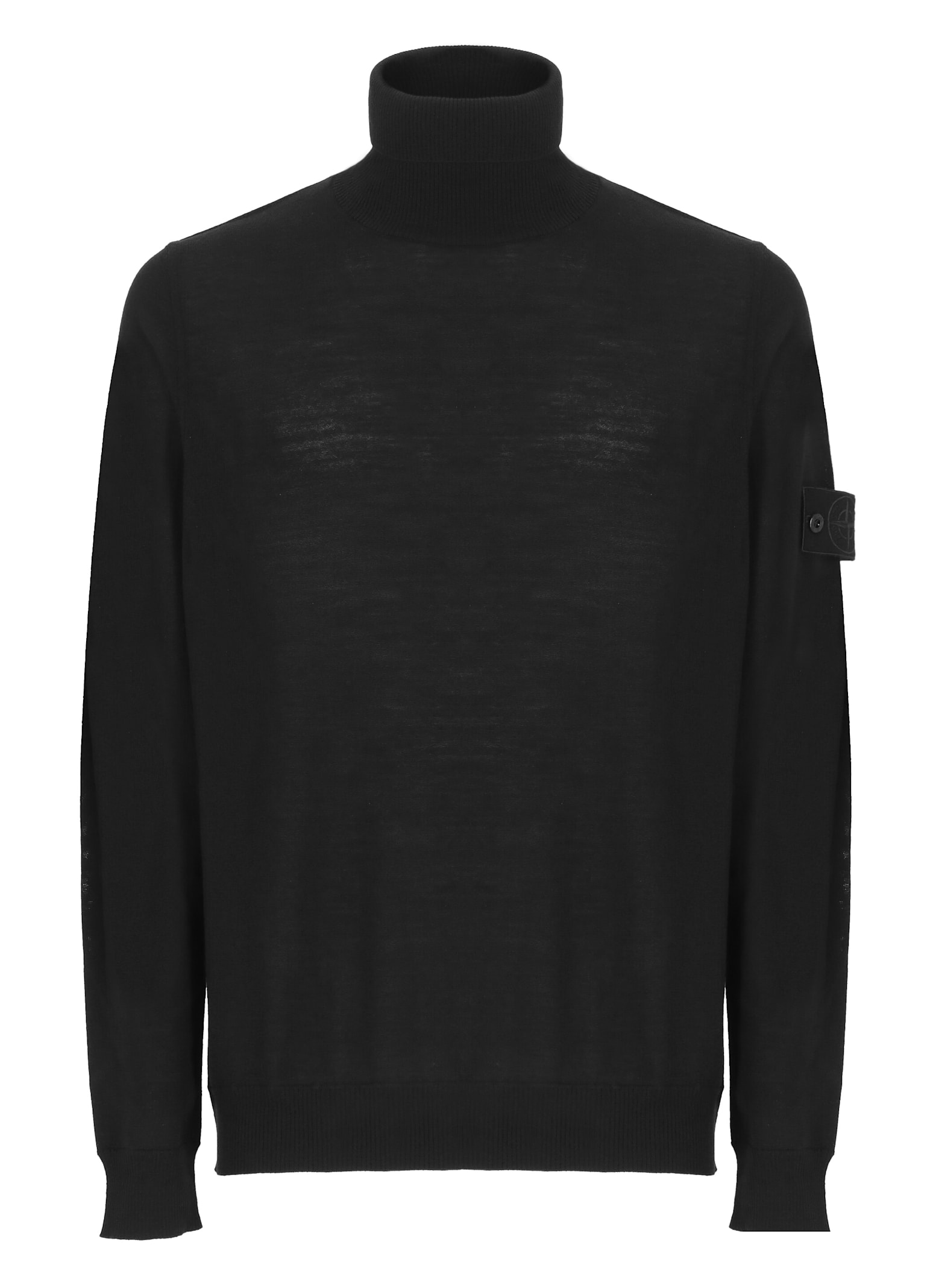 Shop Stone Island Ghost Sweater In Black