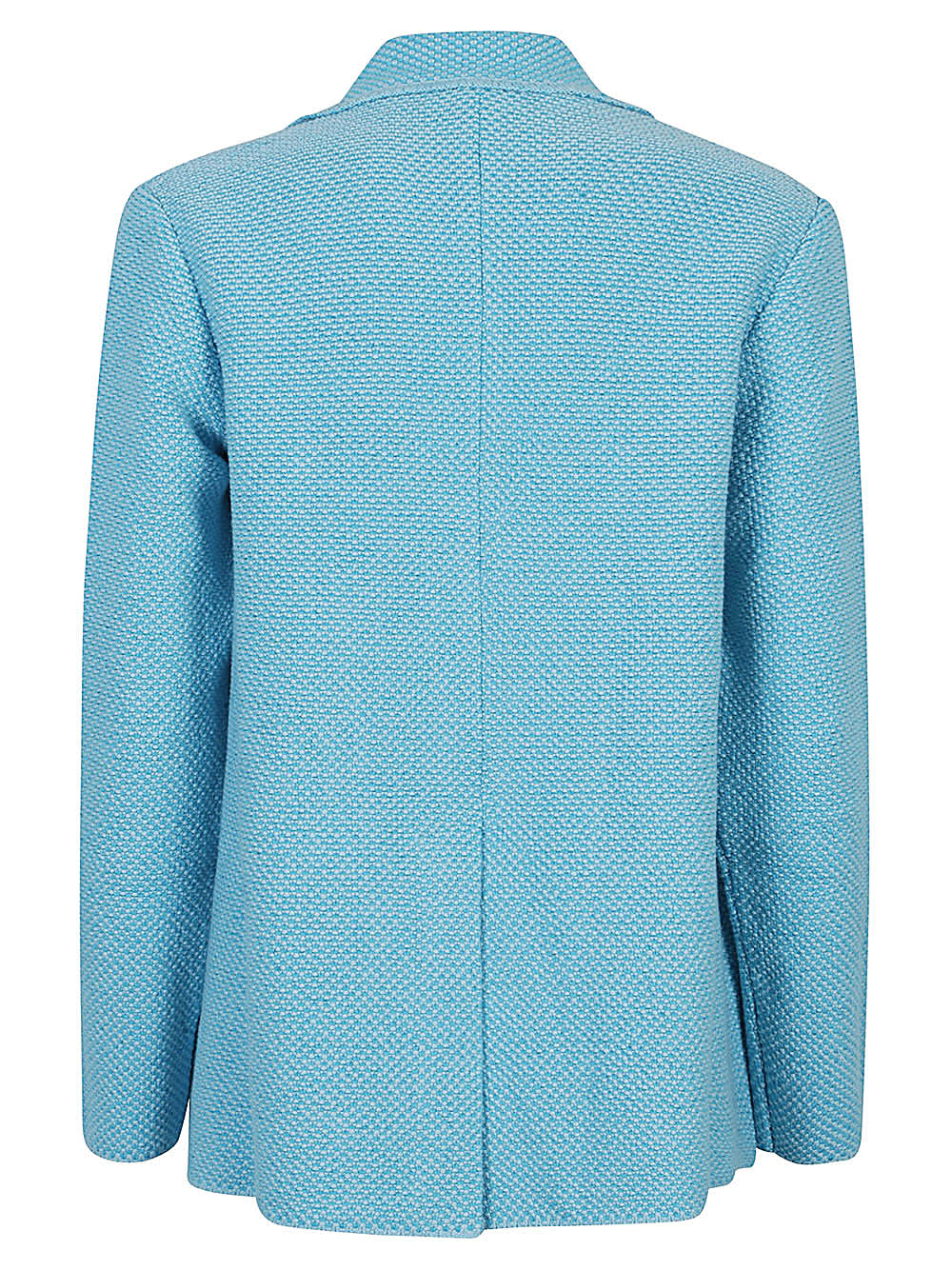 Base Cotton And Linen Blend Jacket In Blue