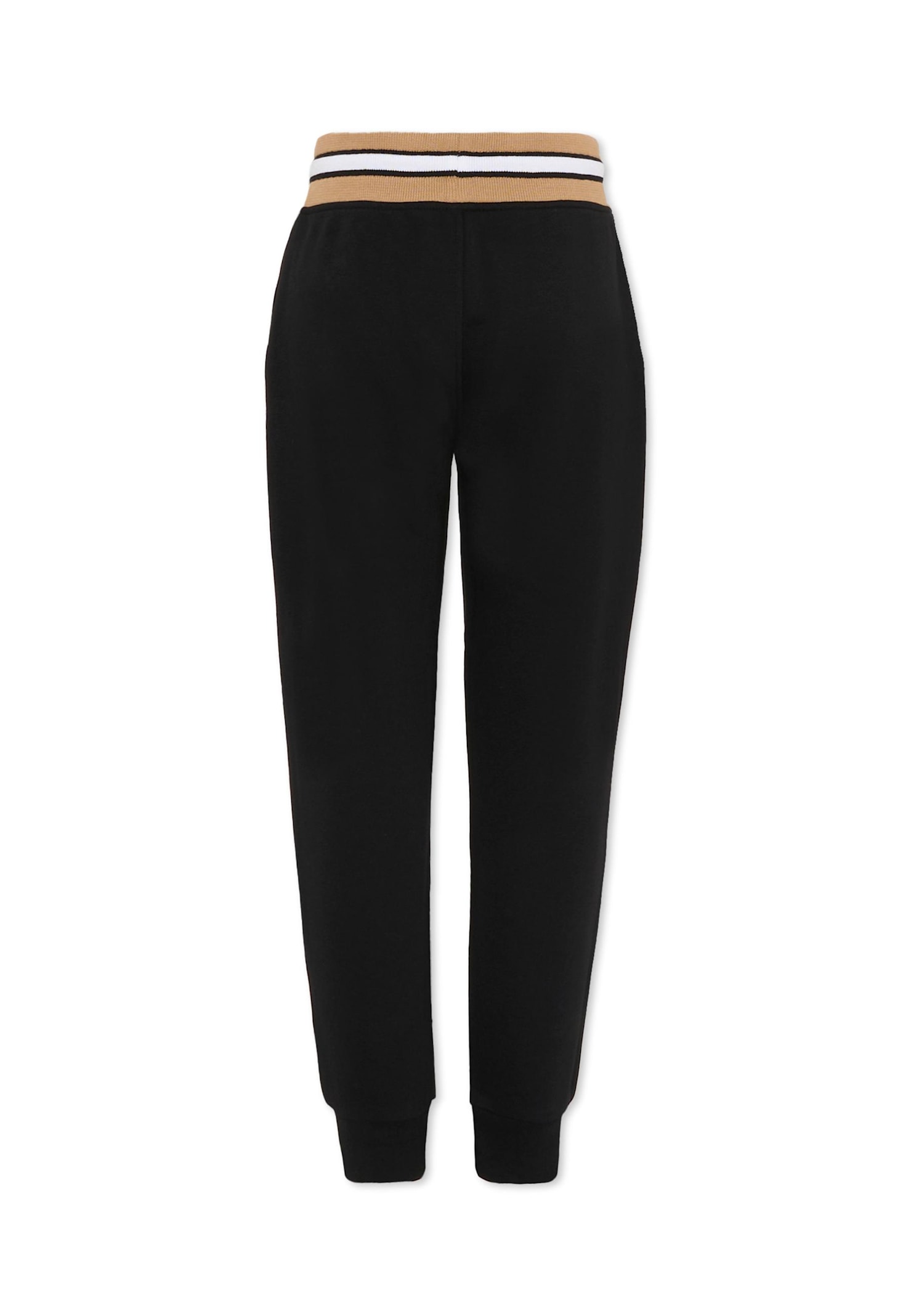 Hugo Boss Black Trousers For Boy With Logo In Black