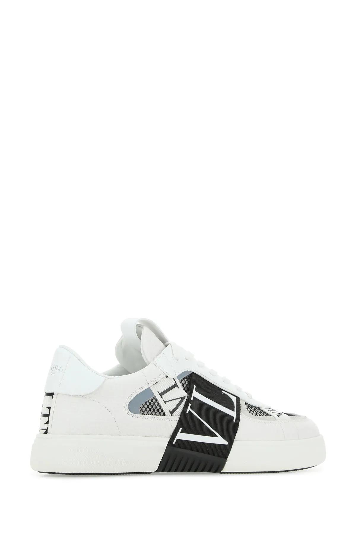 Shop Valentino Multicolor Leather Vl7n Sneakers In White