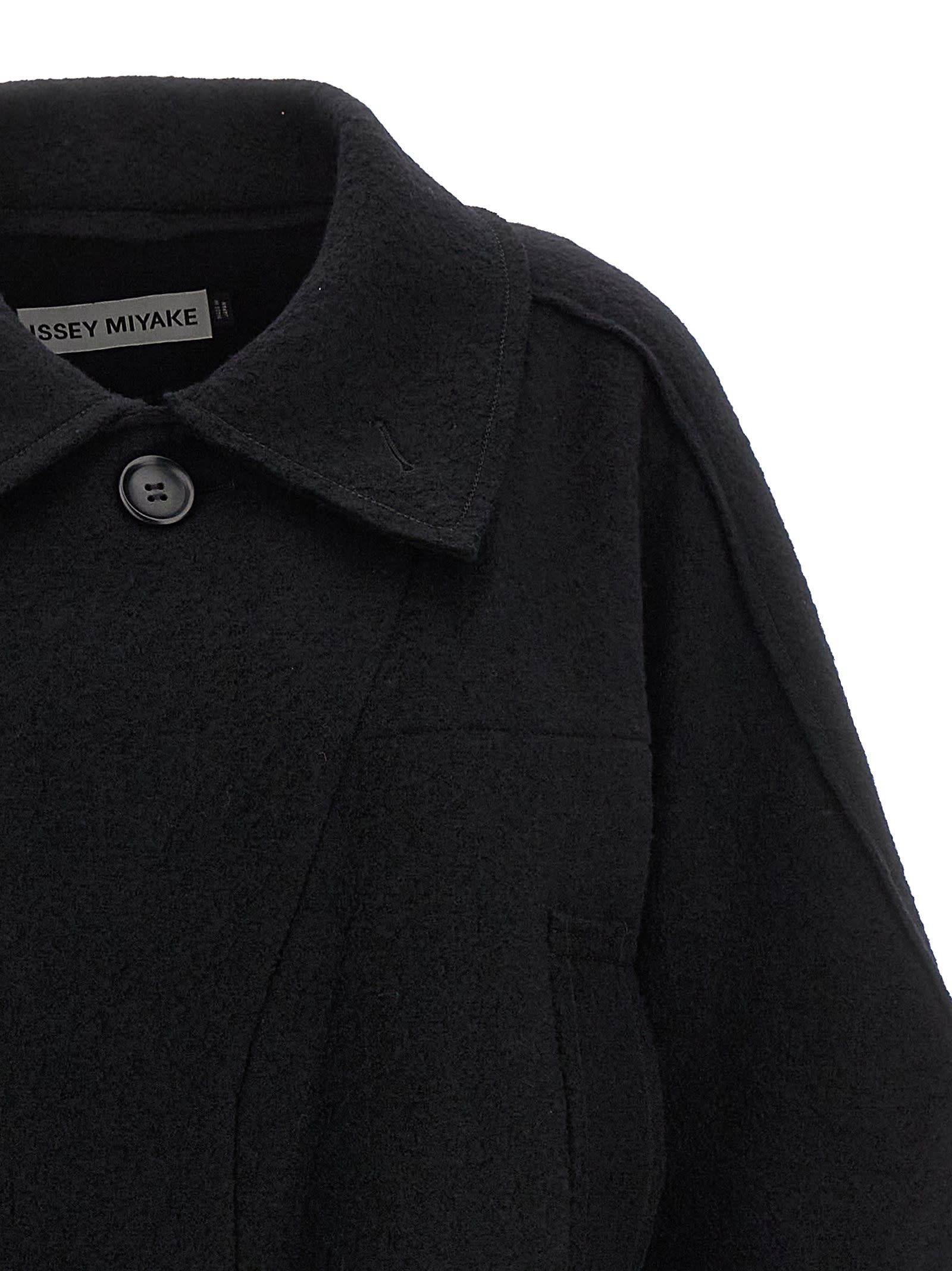 Shop Issey Miyake Out Of A Cube Short Coat