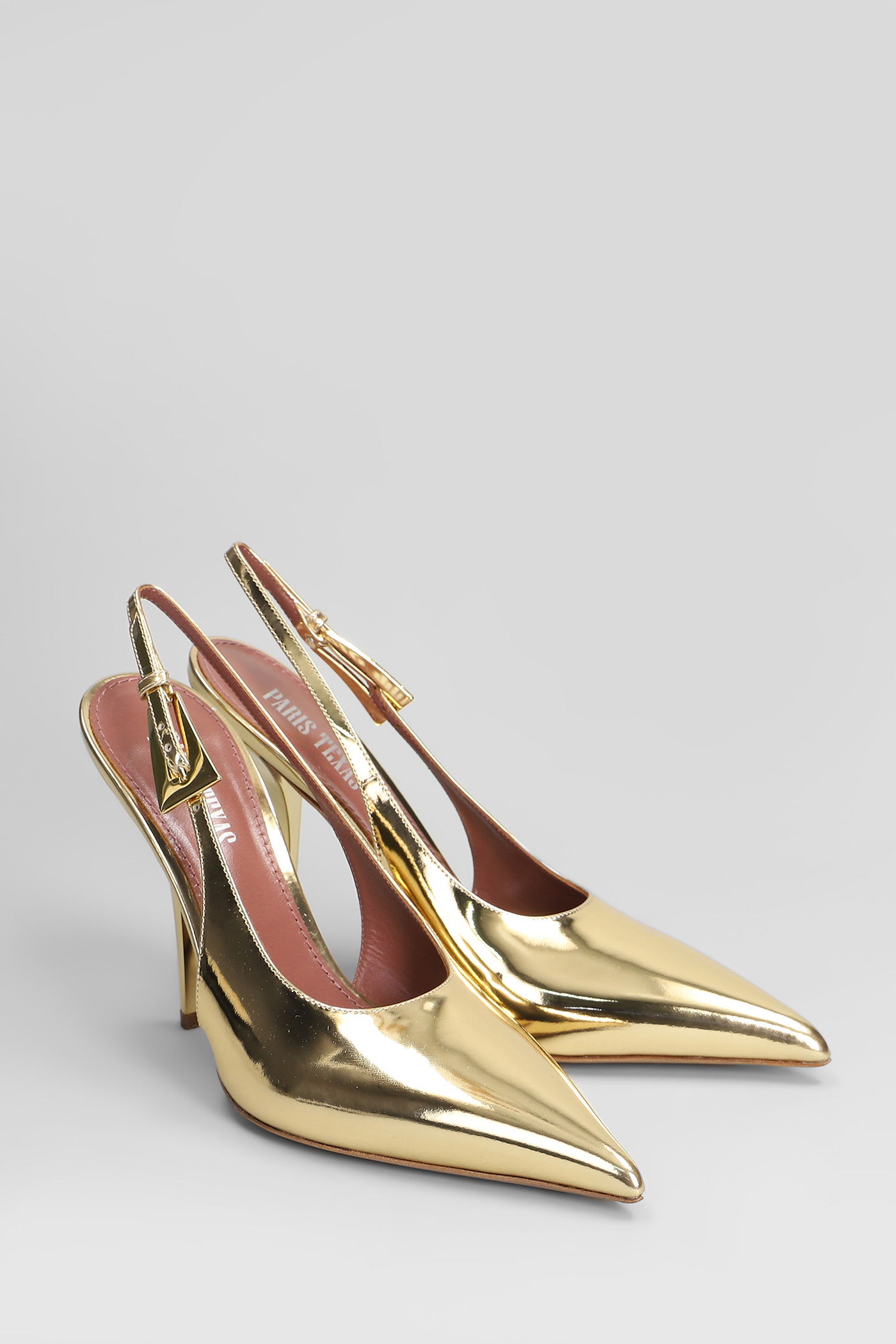 Paris Texas Jessica Slingback 95 Pumps In Gold Leather In Gold