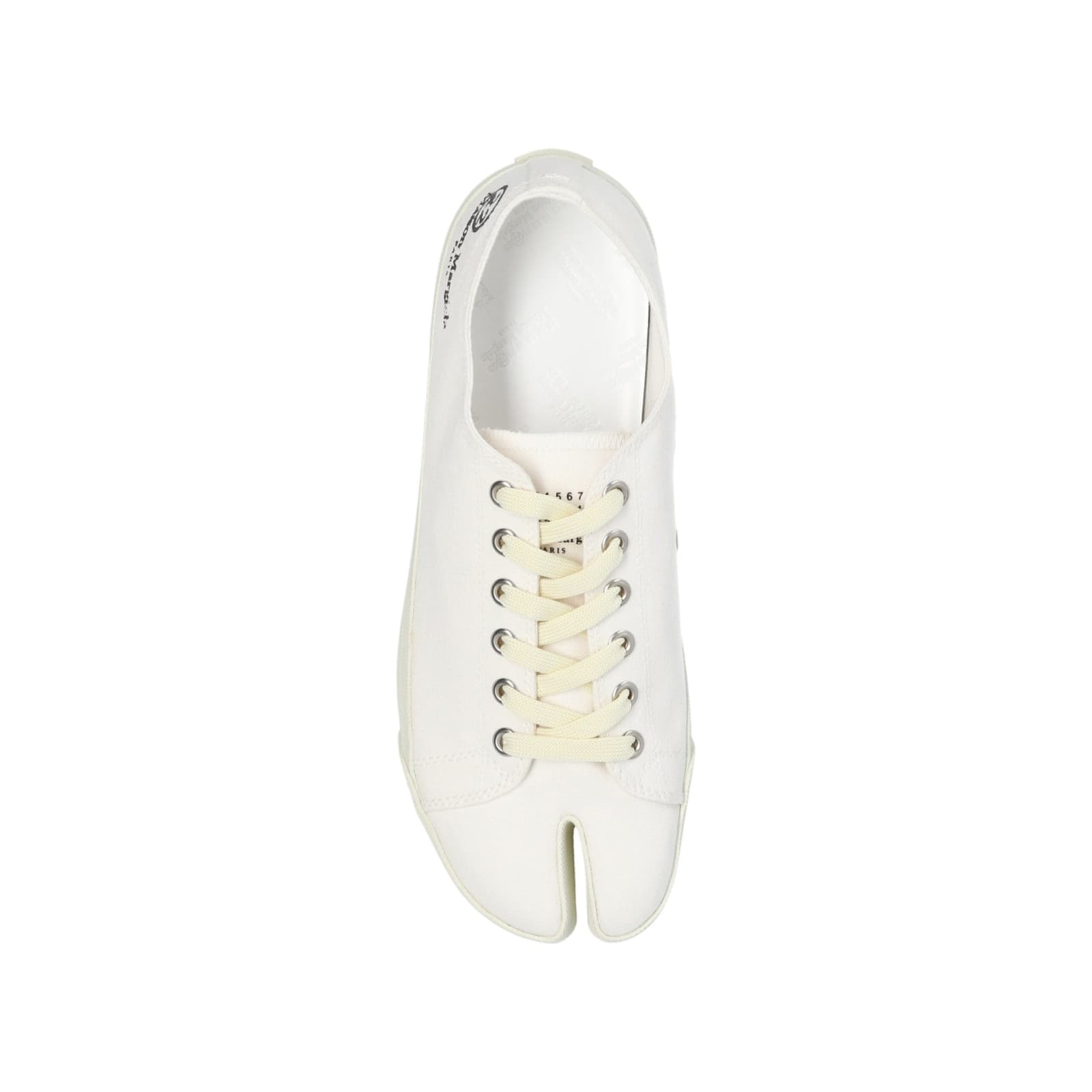 Shop Maison Margiela Lace-up Sneakers In White