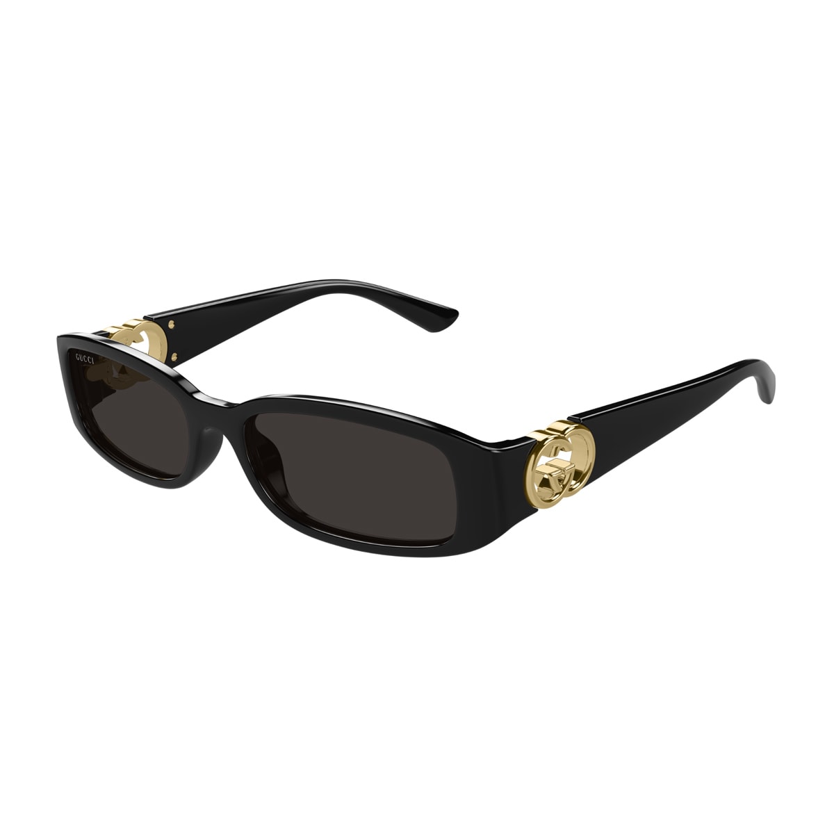 Shop Gucci Gg1661s Linea Gg Logo 001 Black Grey Sunglasses In Nero