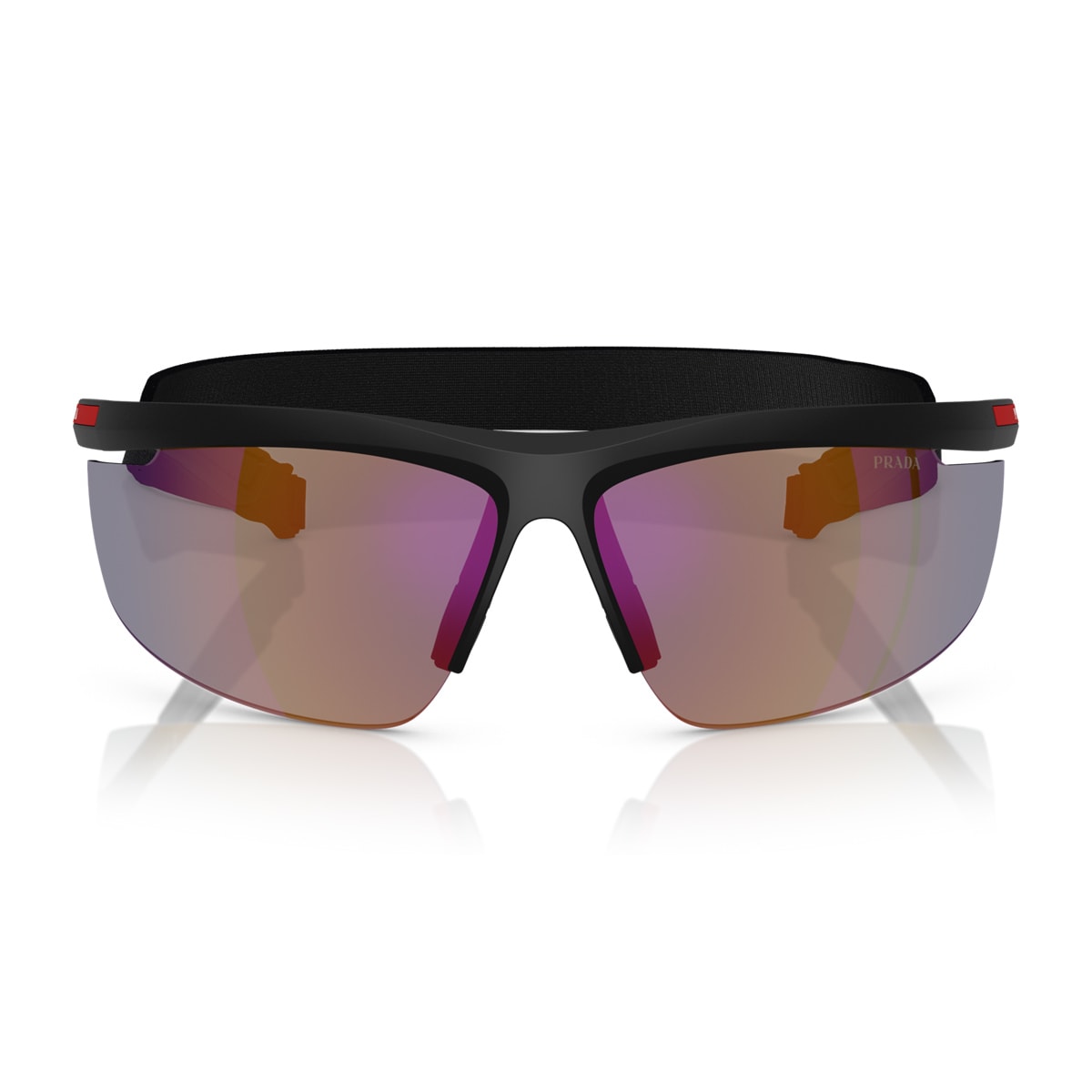 Prada Linea Rossa Ps A02s 1bo10j Nero Opaco Sunglasses In Black