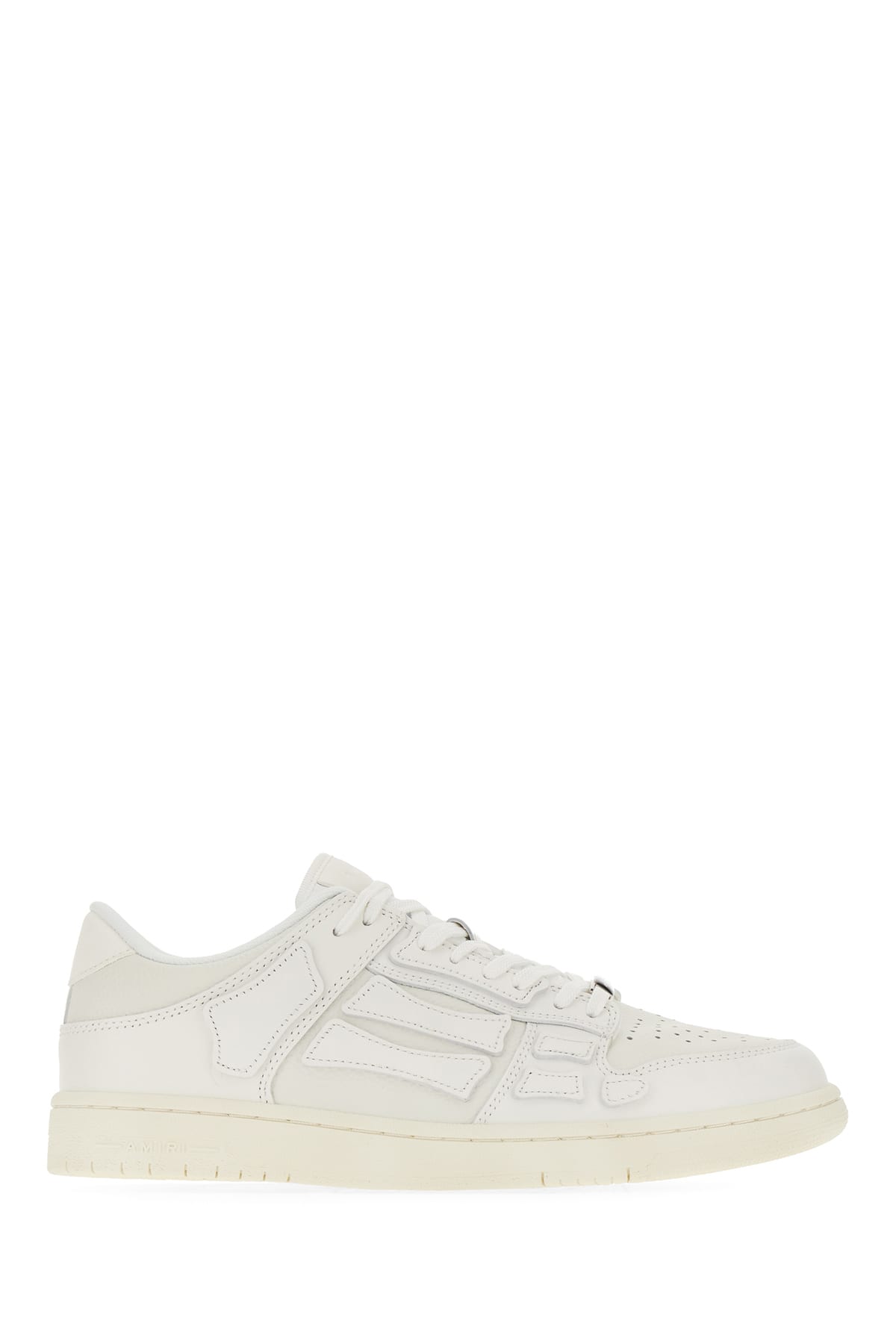 White Leather Skel Top Sneakers