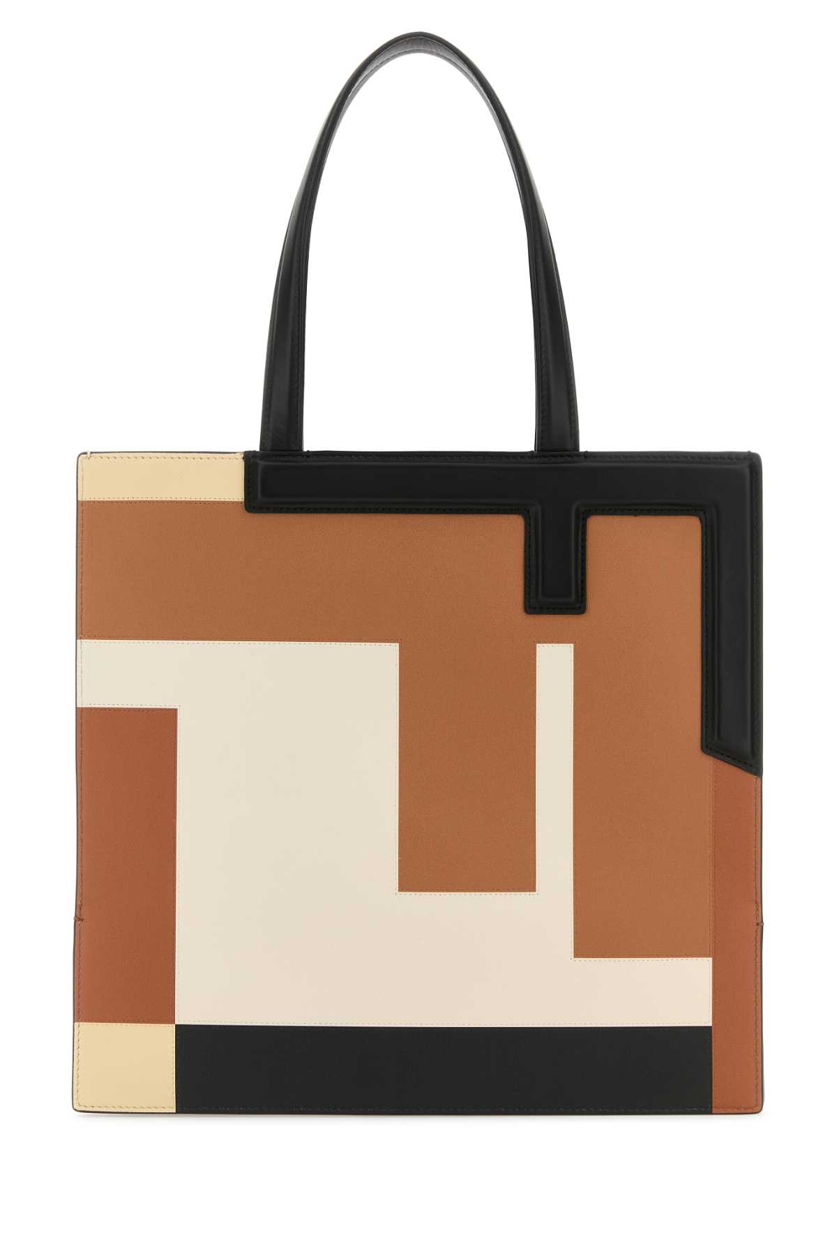 Fendi Multicolor Leather Medium Flip Shopping Bag