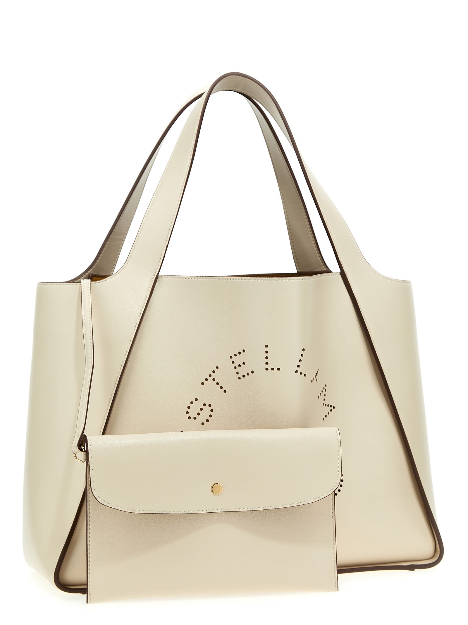 Shop Stella Mccartney Stella Logo Tote In White