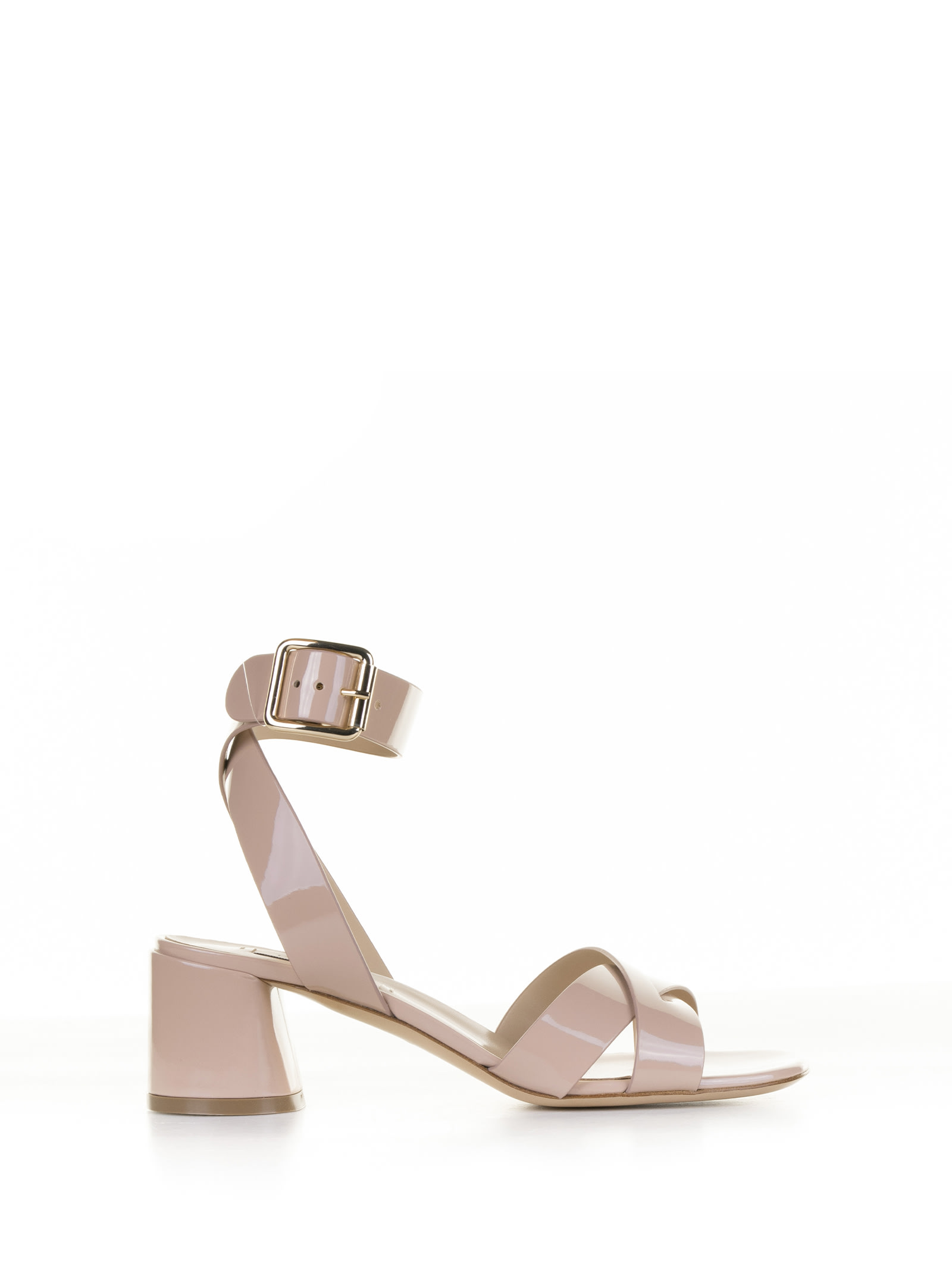 Casadei Emily Viky Sandal With Ankle Strap In Rose