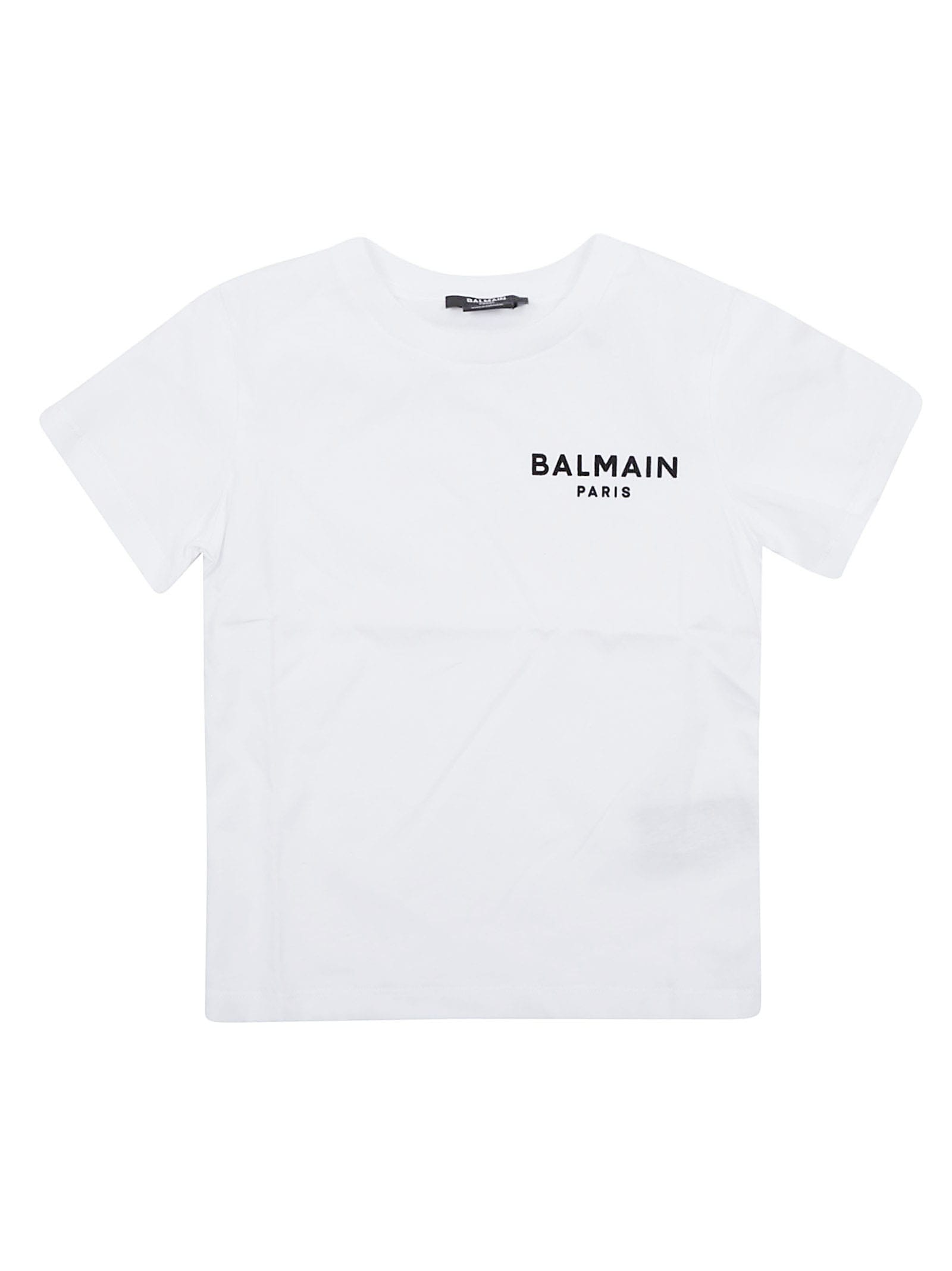 Balmain Kids' T-shirt/top In Ne White Black