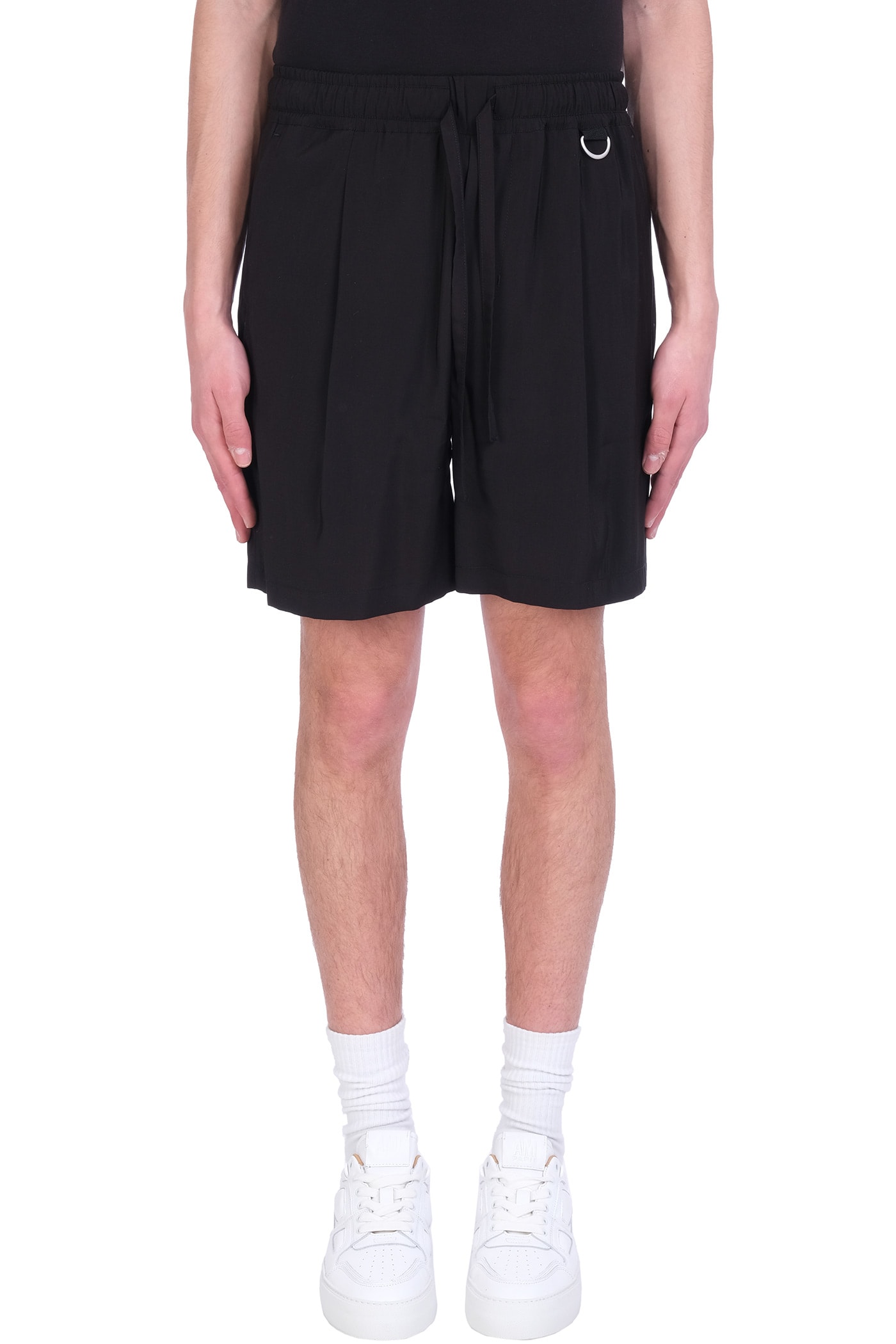 Low Brand Tokyo Shorts In Black Synthetic Fibers