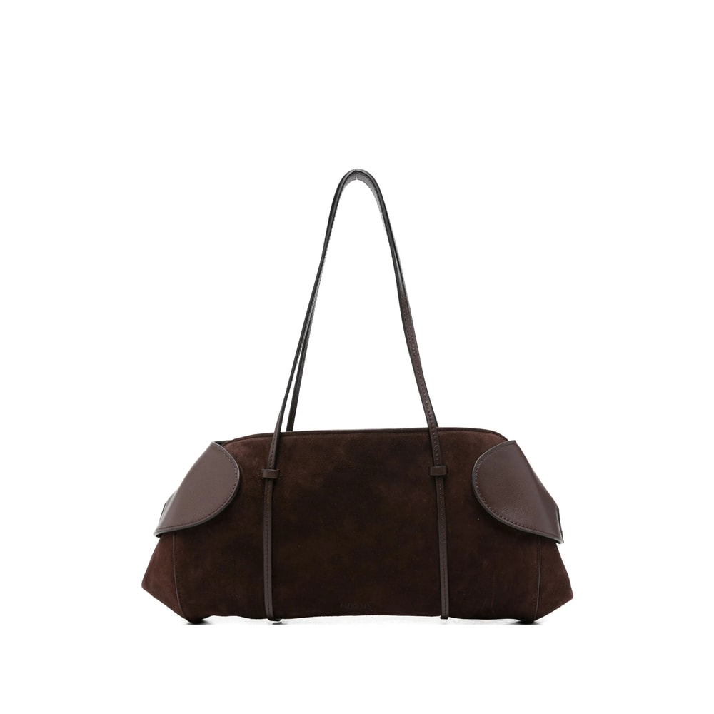 Neous Suede Shoulder Bag In Brown