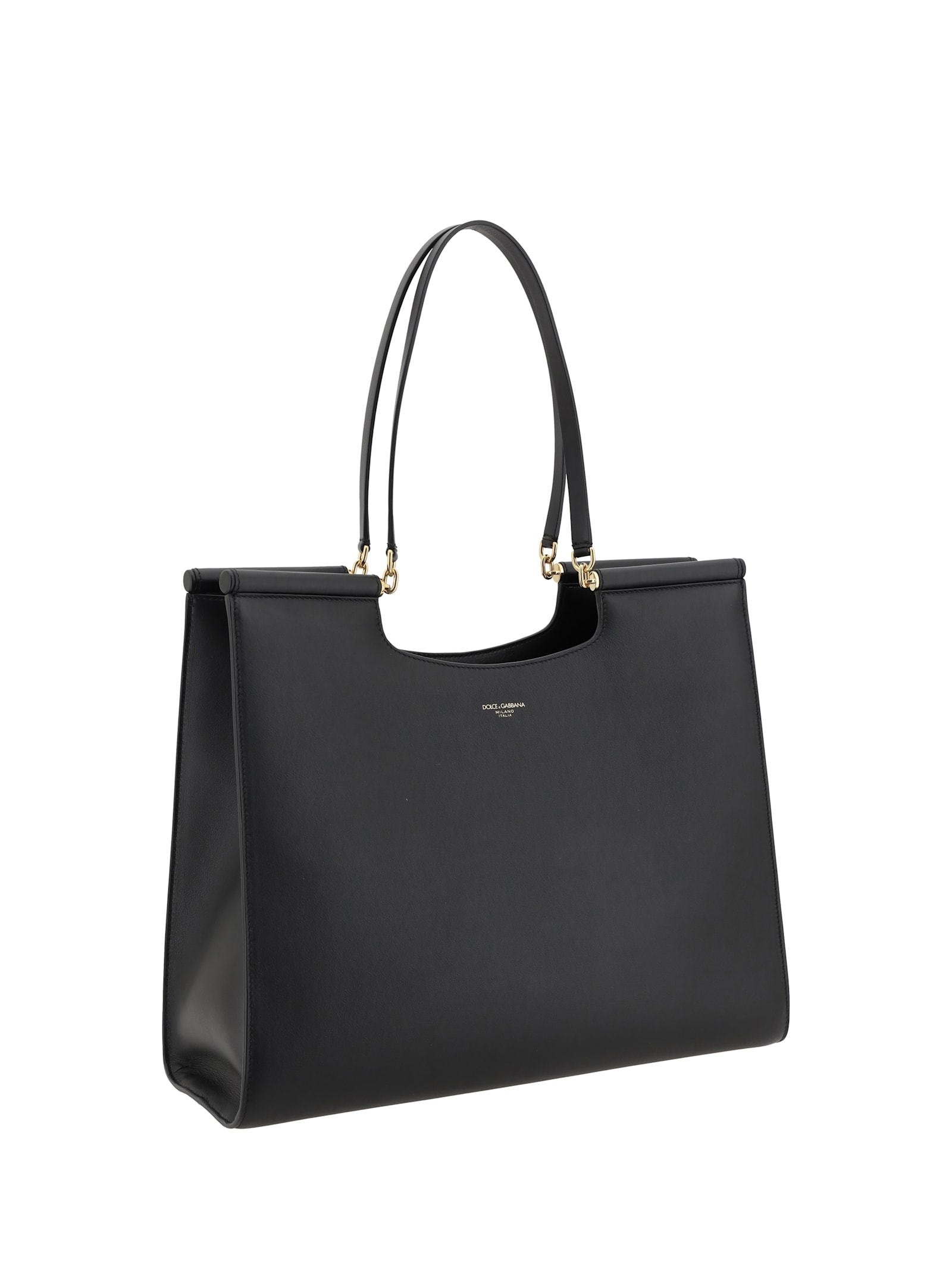 Dolce & Gabbana Sicily Small Shoulder Bag In Nero