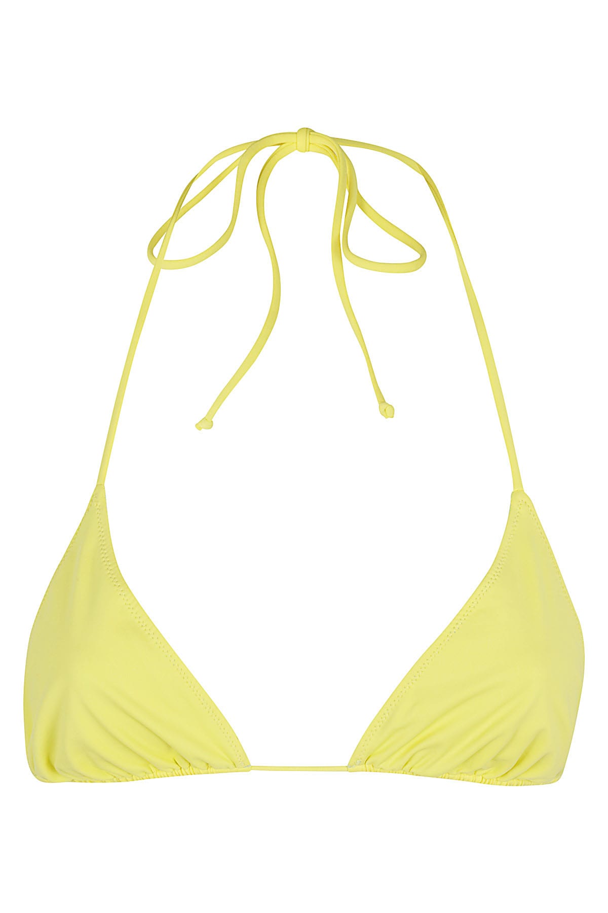 Mc2 Saint Barth Classic Triangle Top Double Face In Yellow