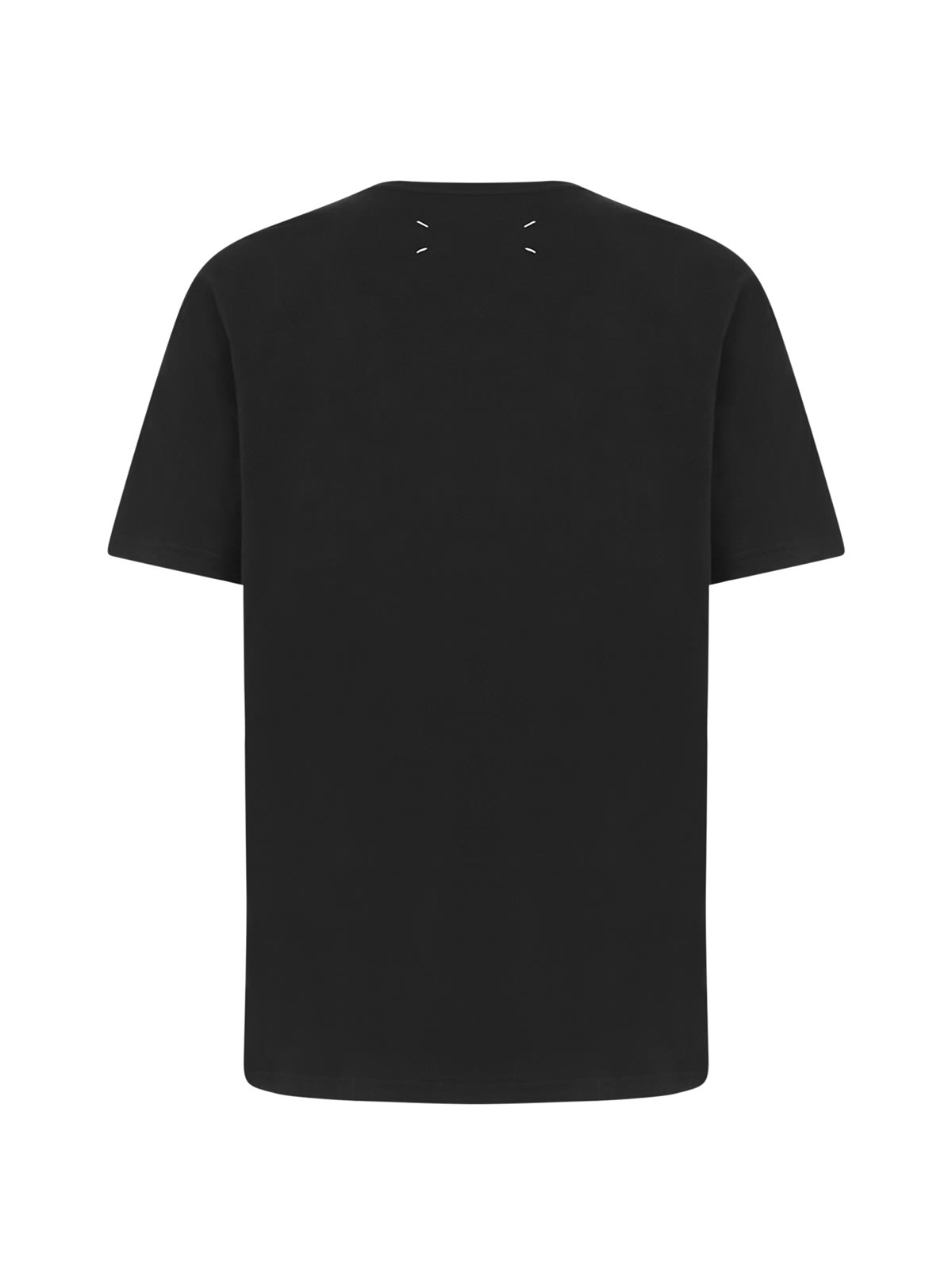 Shop Maison Margiela Black T-shirt In Black White