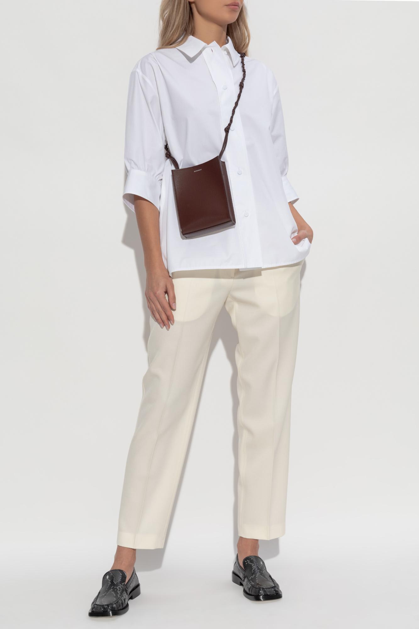 Jil Sander Wool Pants In Neutral