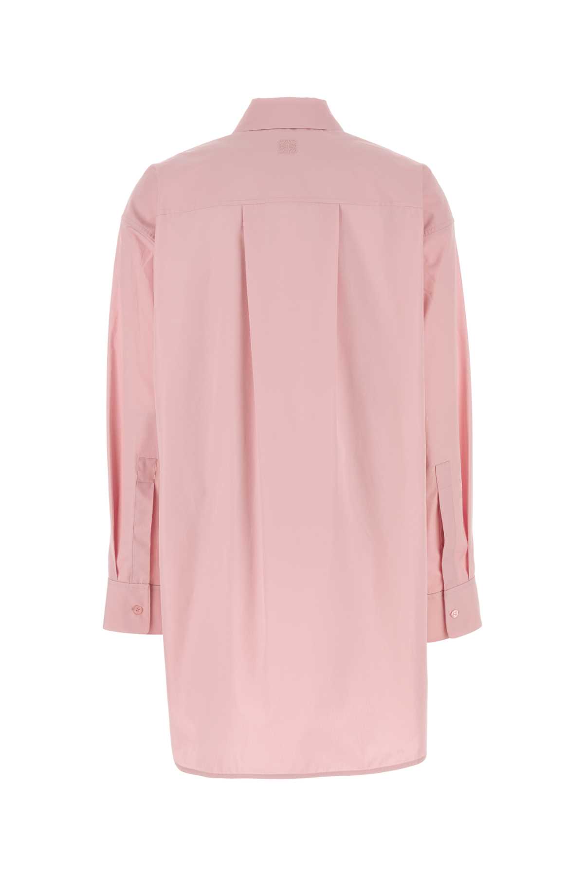 LOEWE PINK POPLIN OVERSIZE SHIRT 