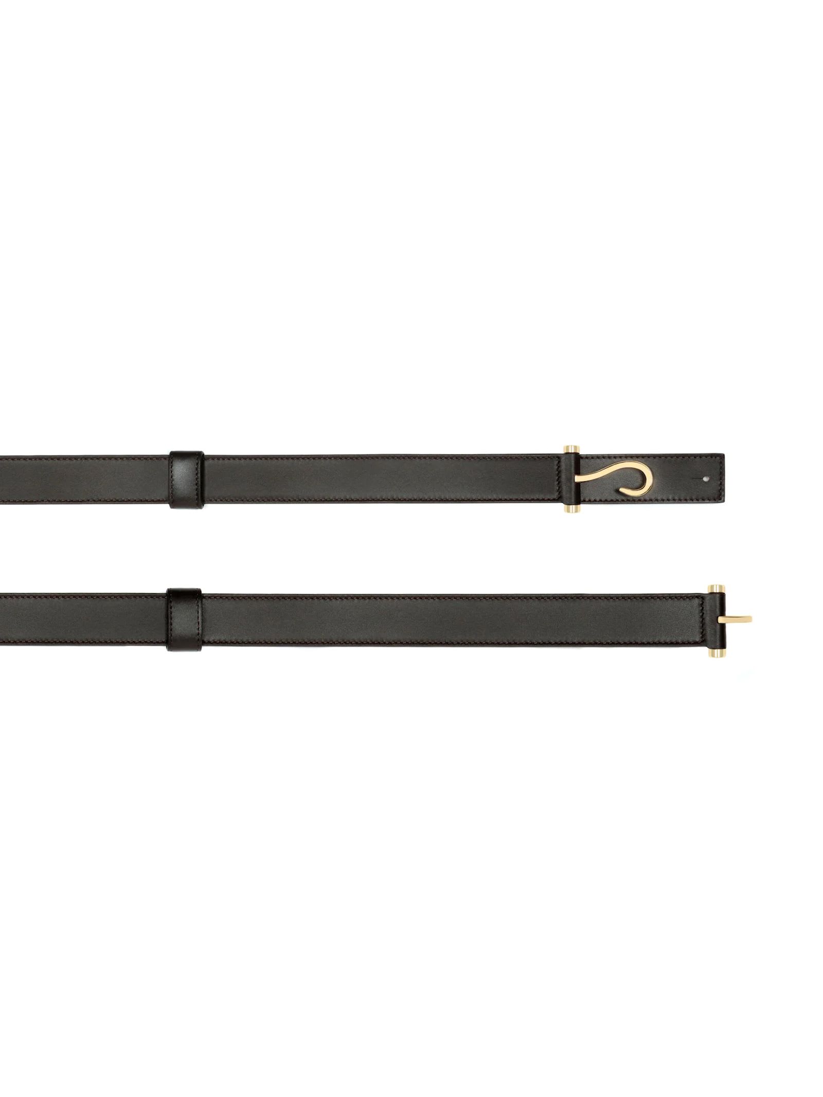 Shop Edhen Milano Dark Brown Leather Comporta Belt