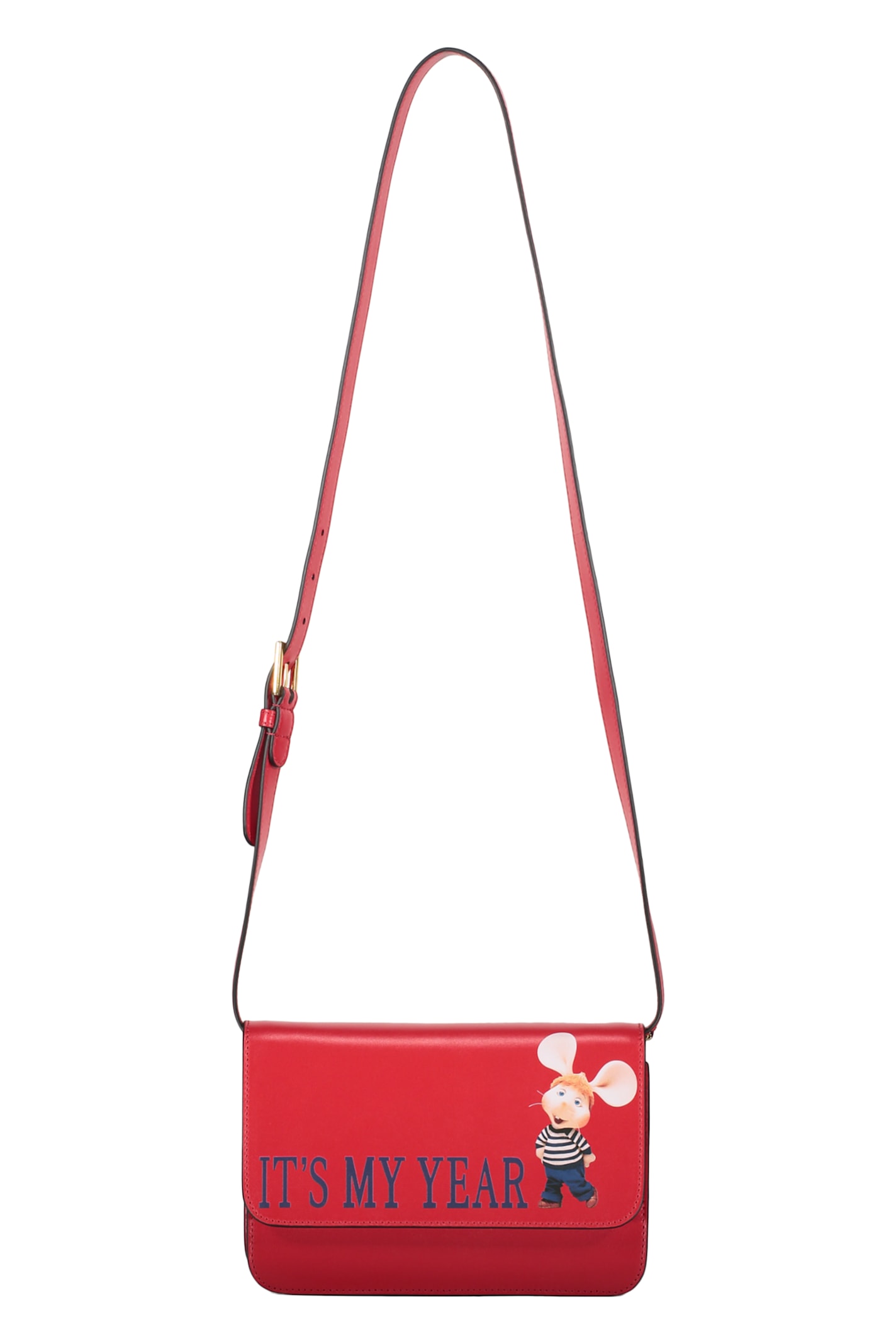 Alberta Ferretti Topo Gigio Shoulder Bag In Red