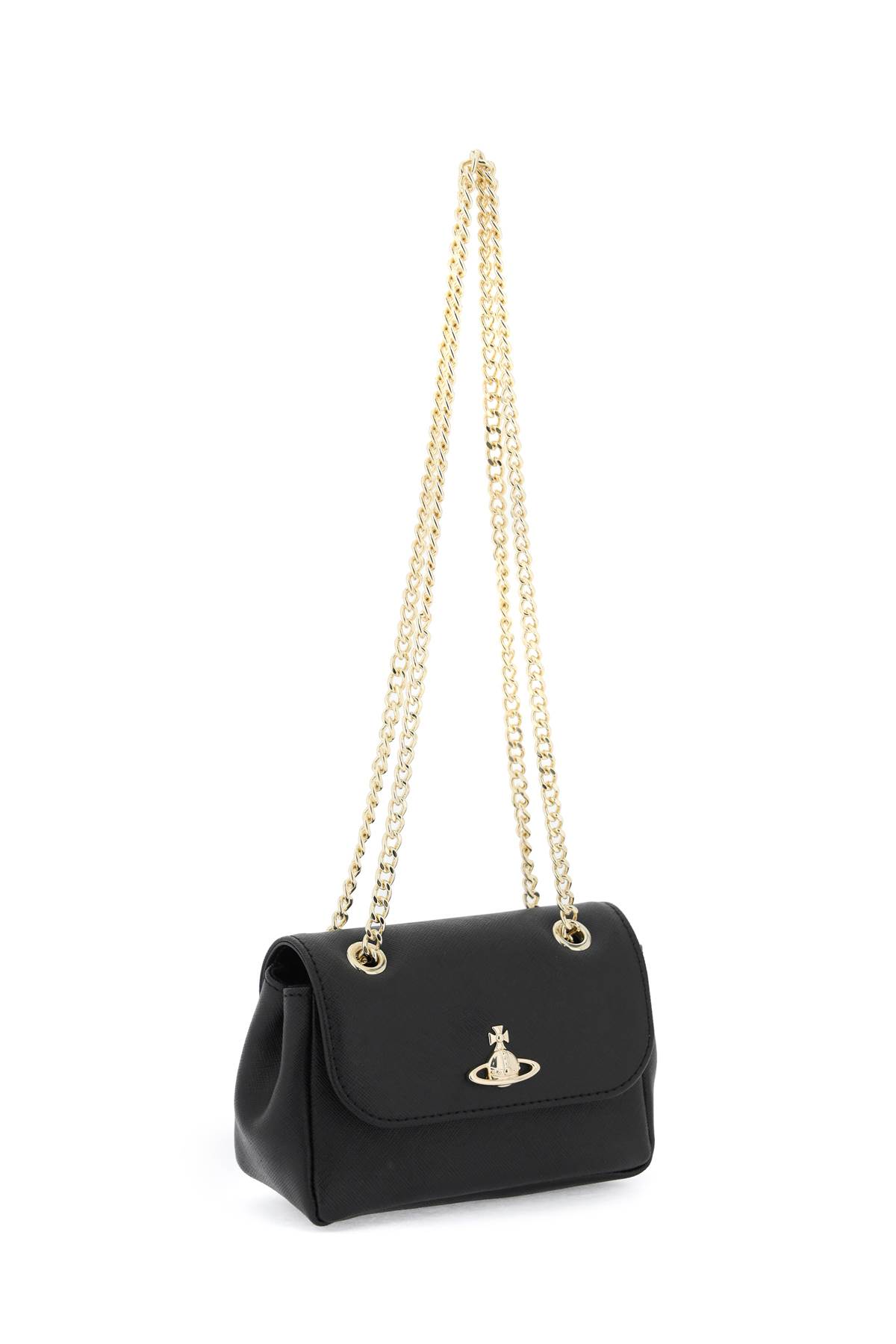 Shop Vivienne Westwood Leather Mini Bag In Black (black)