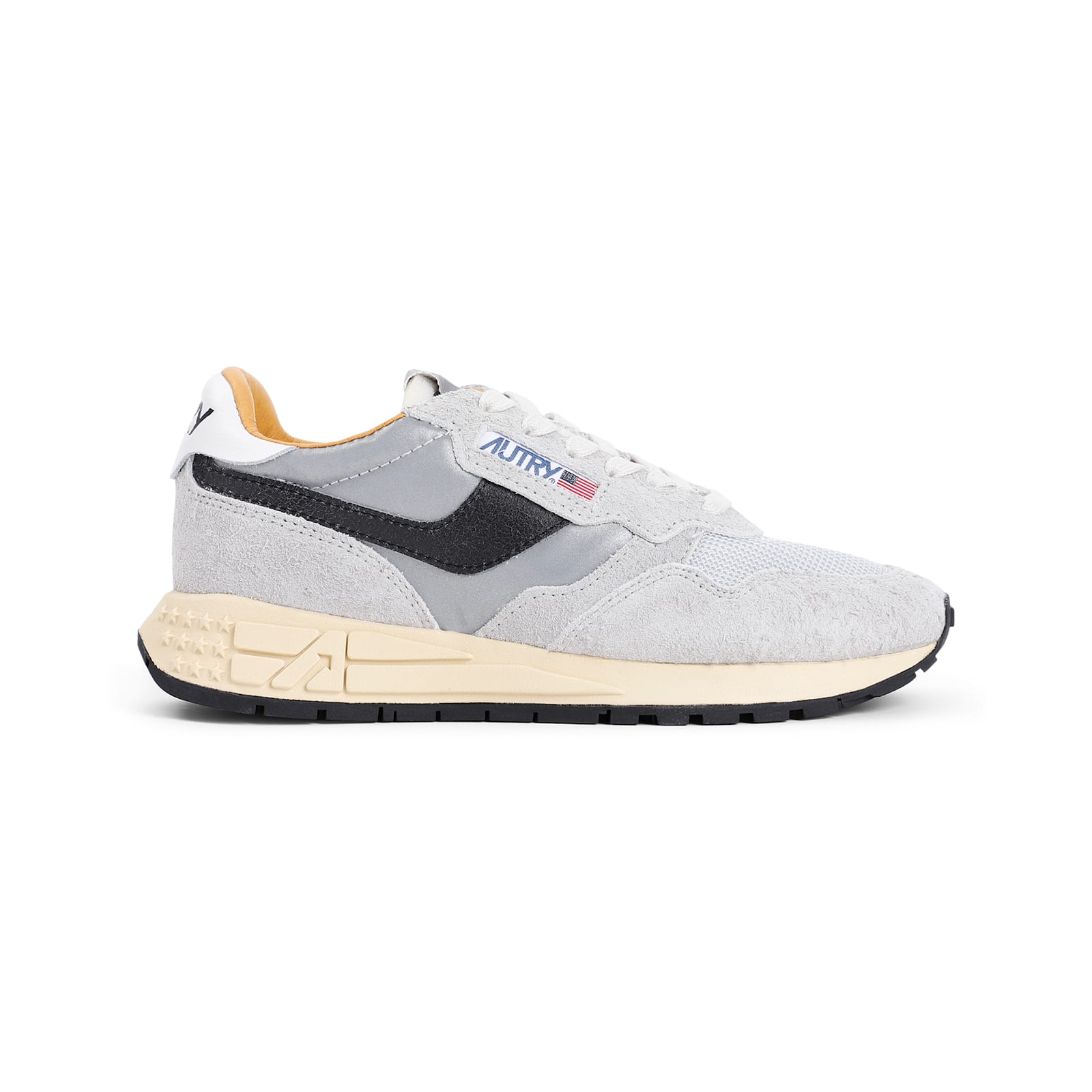 Autry Reelwind Low Sneakers In Sand Silver