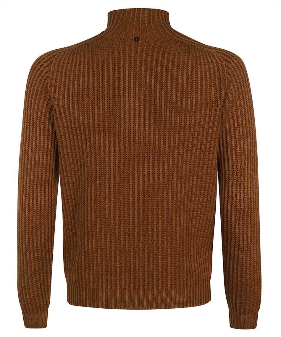 Shop Dondup Wool Turtleneck Sweater In Brown