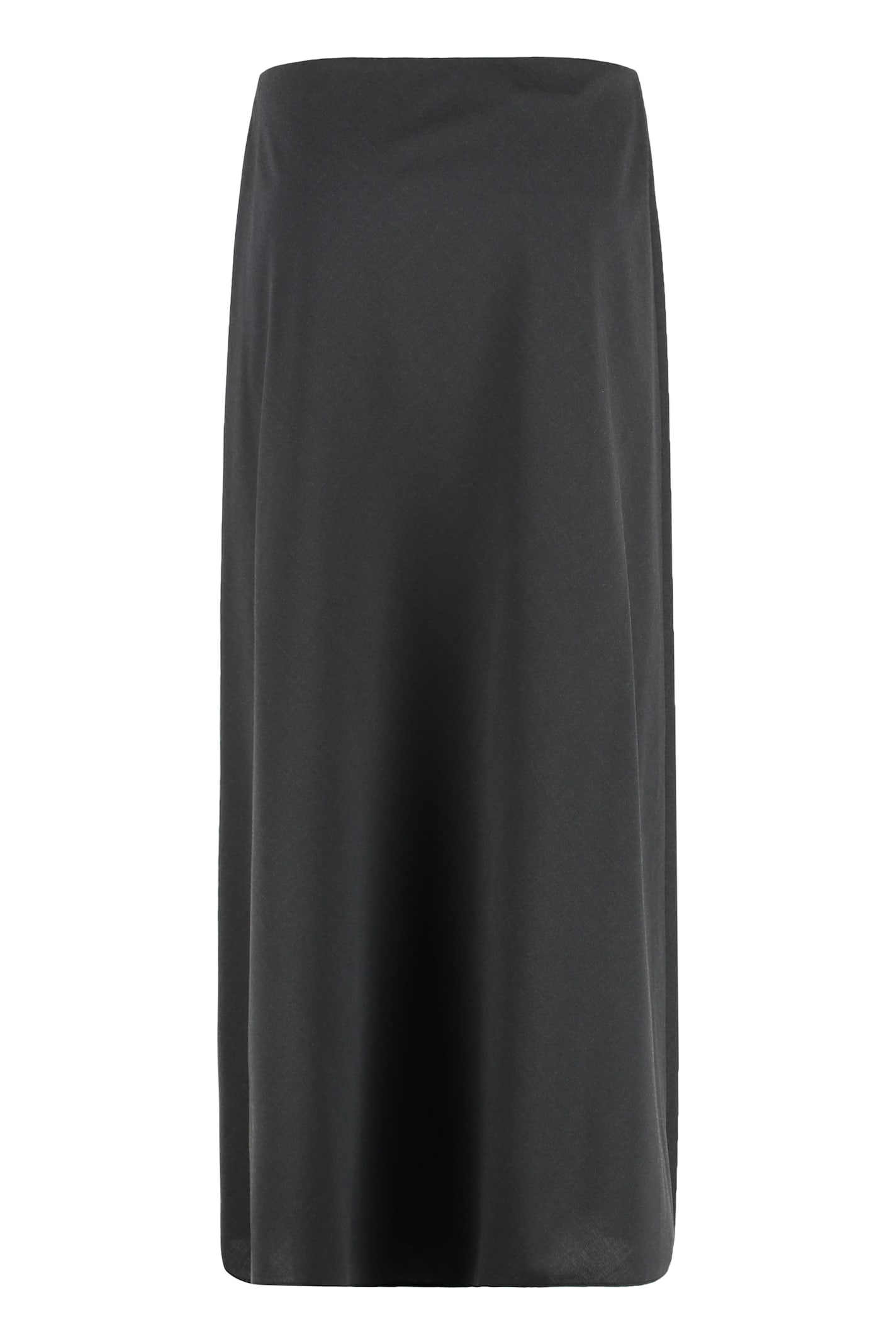 Alberta Ferretti Midi Skirt In Gray