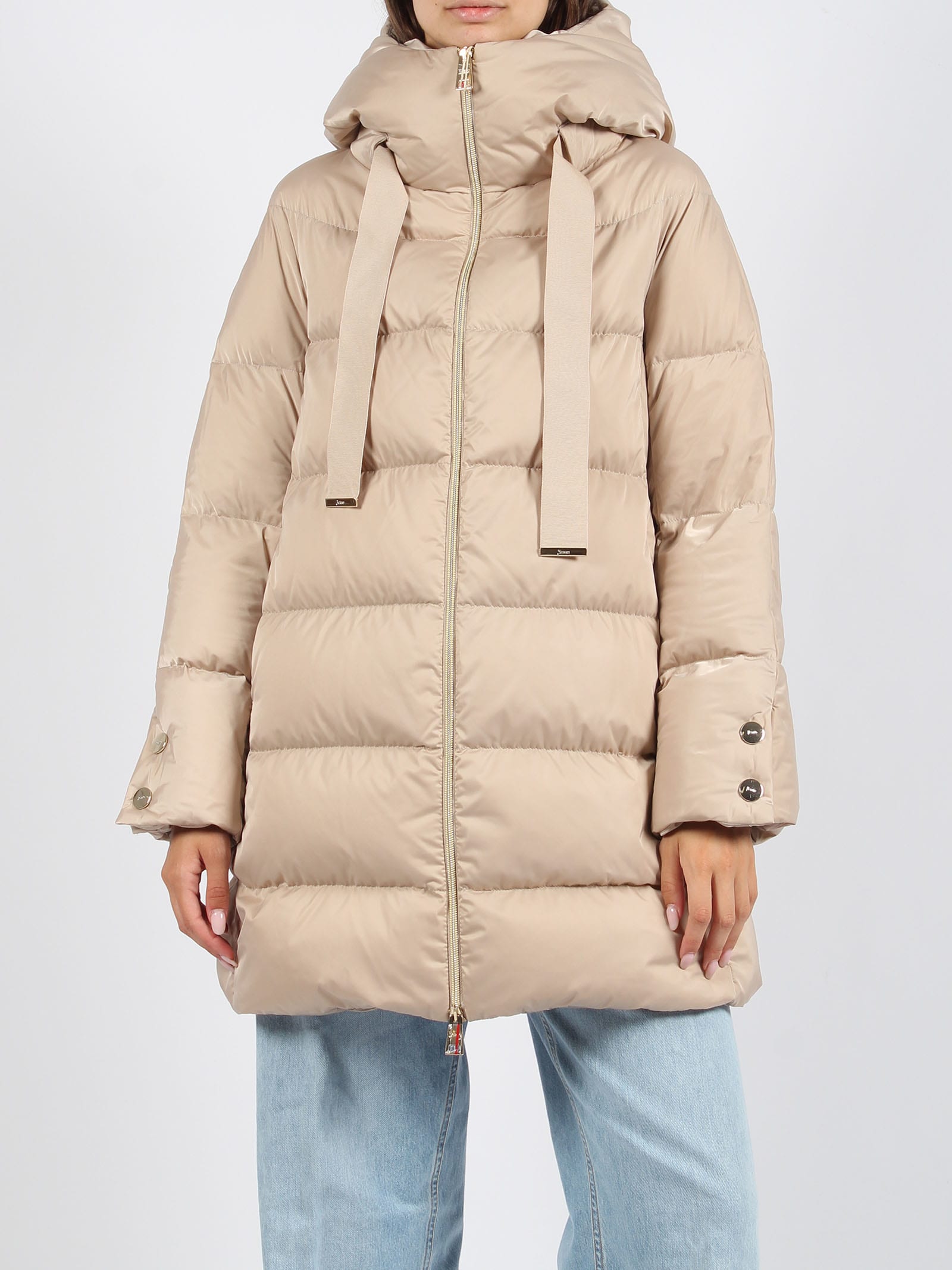 Shop Herno Nylon Ultralight Jacket In Nude & Neutrals