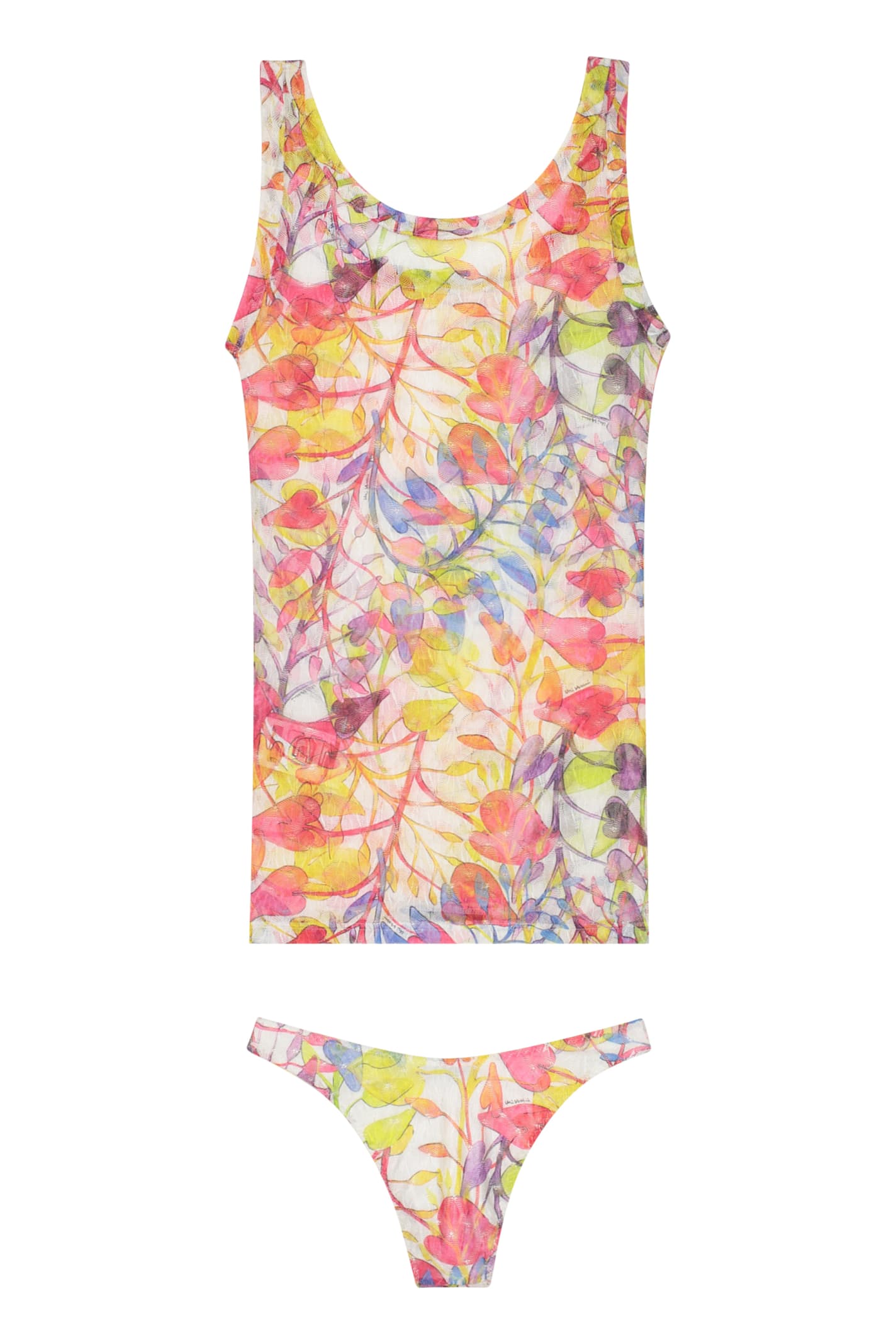 Shop Missoni Knitted Bikini In Multicolor