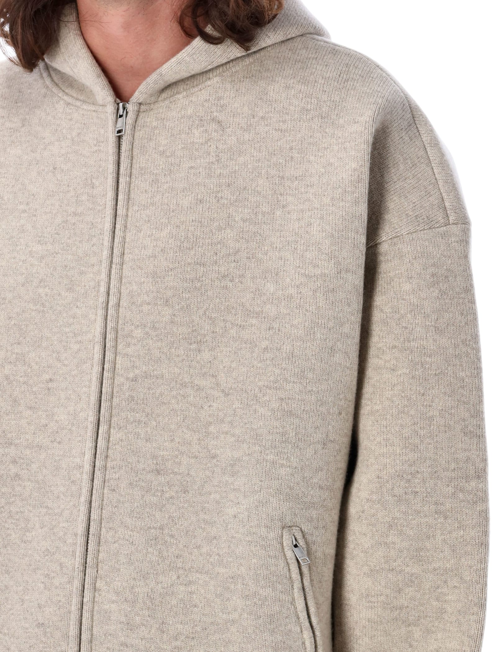 Isabel Marant Igor Hooded Jacket In Light Grey
