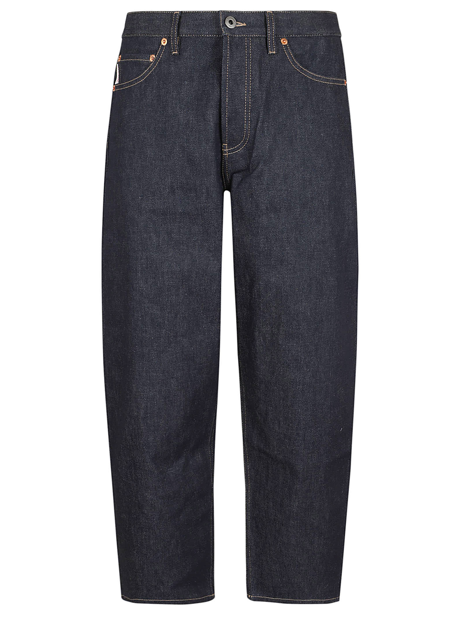 Shop Valentino Dark Blue Wash Denim In Denim Scuro