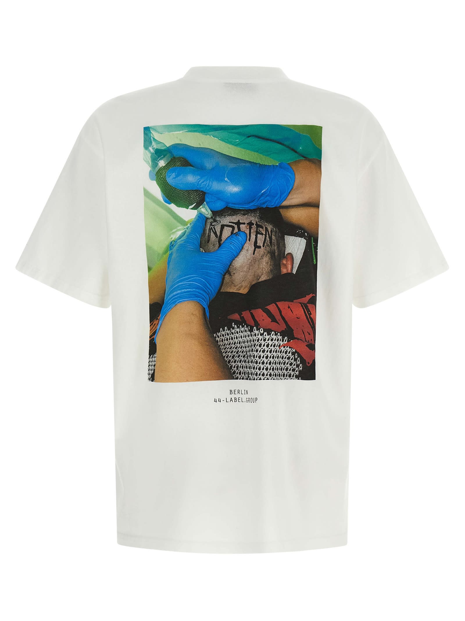 44 Label Group M White Oversized T-shirt  In White