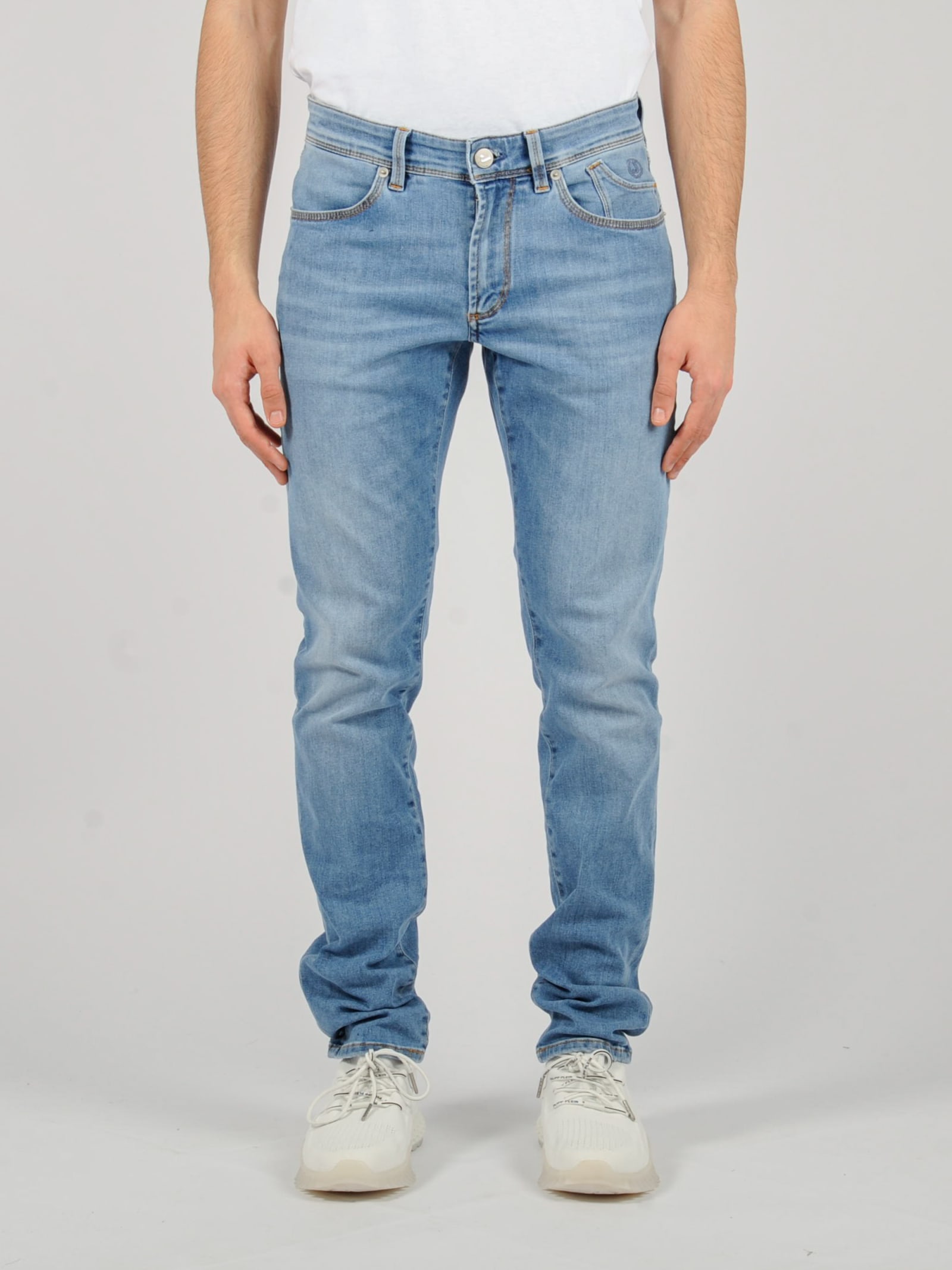 Jeckerson Pantalone 5 Tasche Jeans In Blue