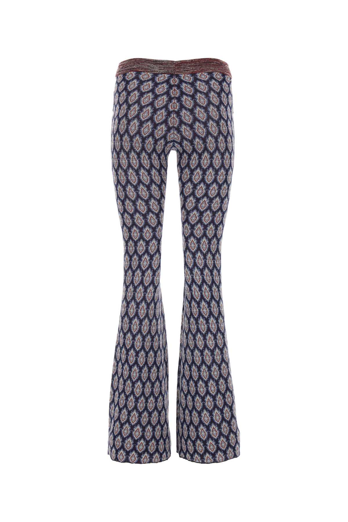 Shop Etro Embroidered Jacquard Pant In S9000