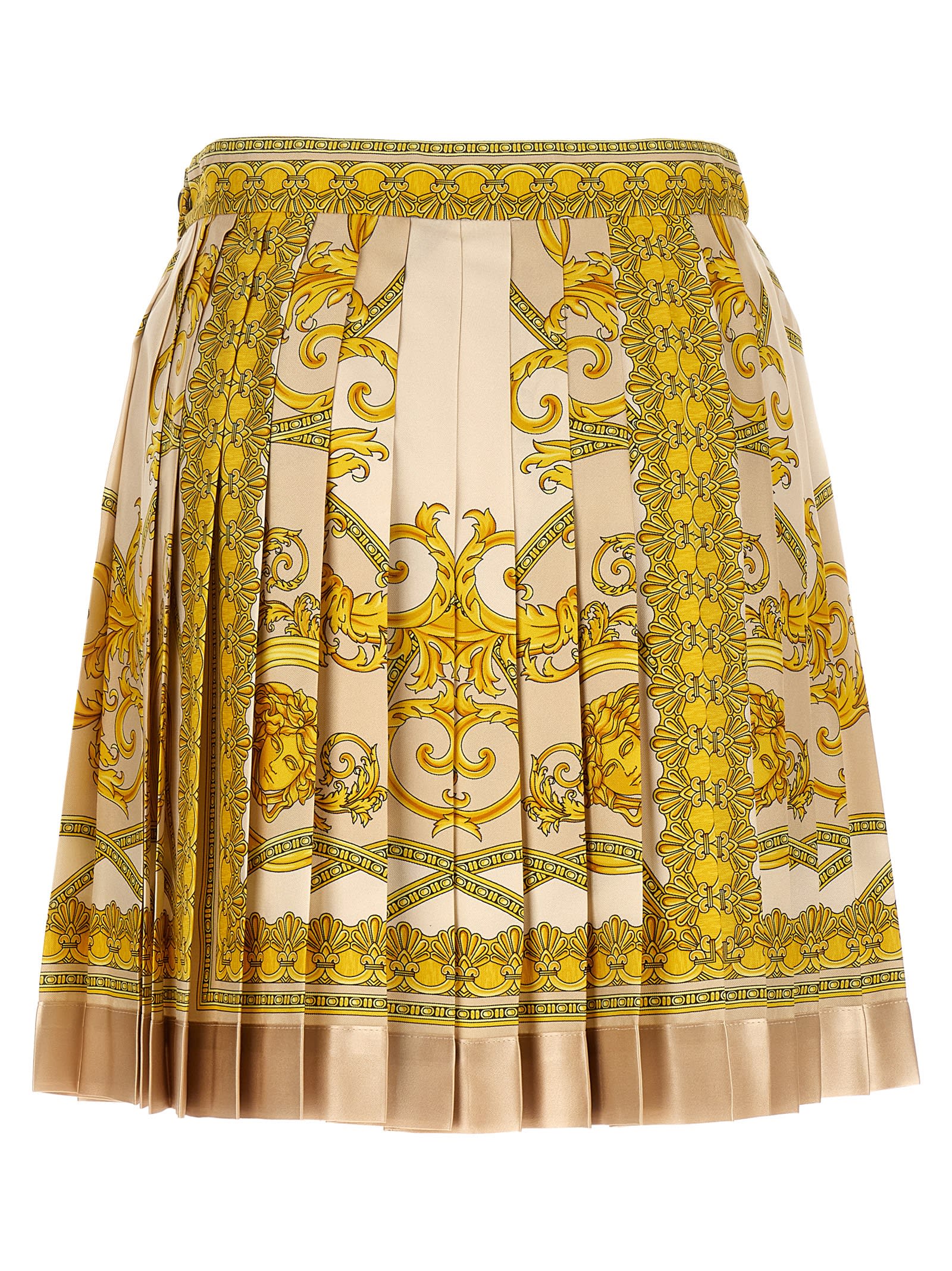 Shop Versace La Coupe Des Dieux Skirt In Multicolor