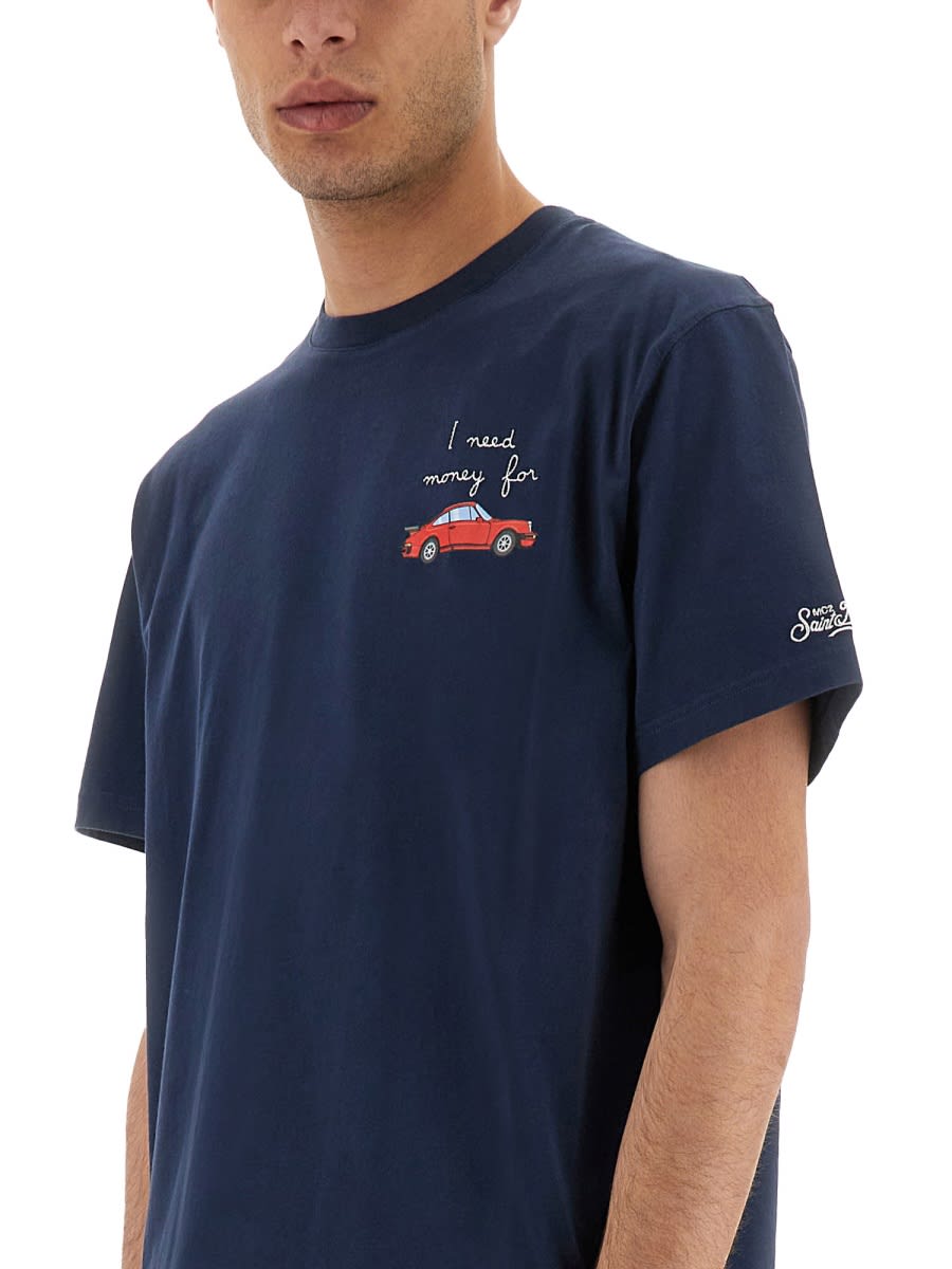 Shop Mc2 Saint Barth T-shirt With Print
