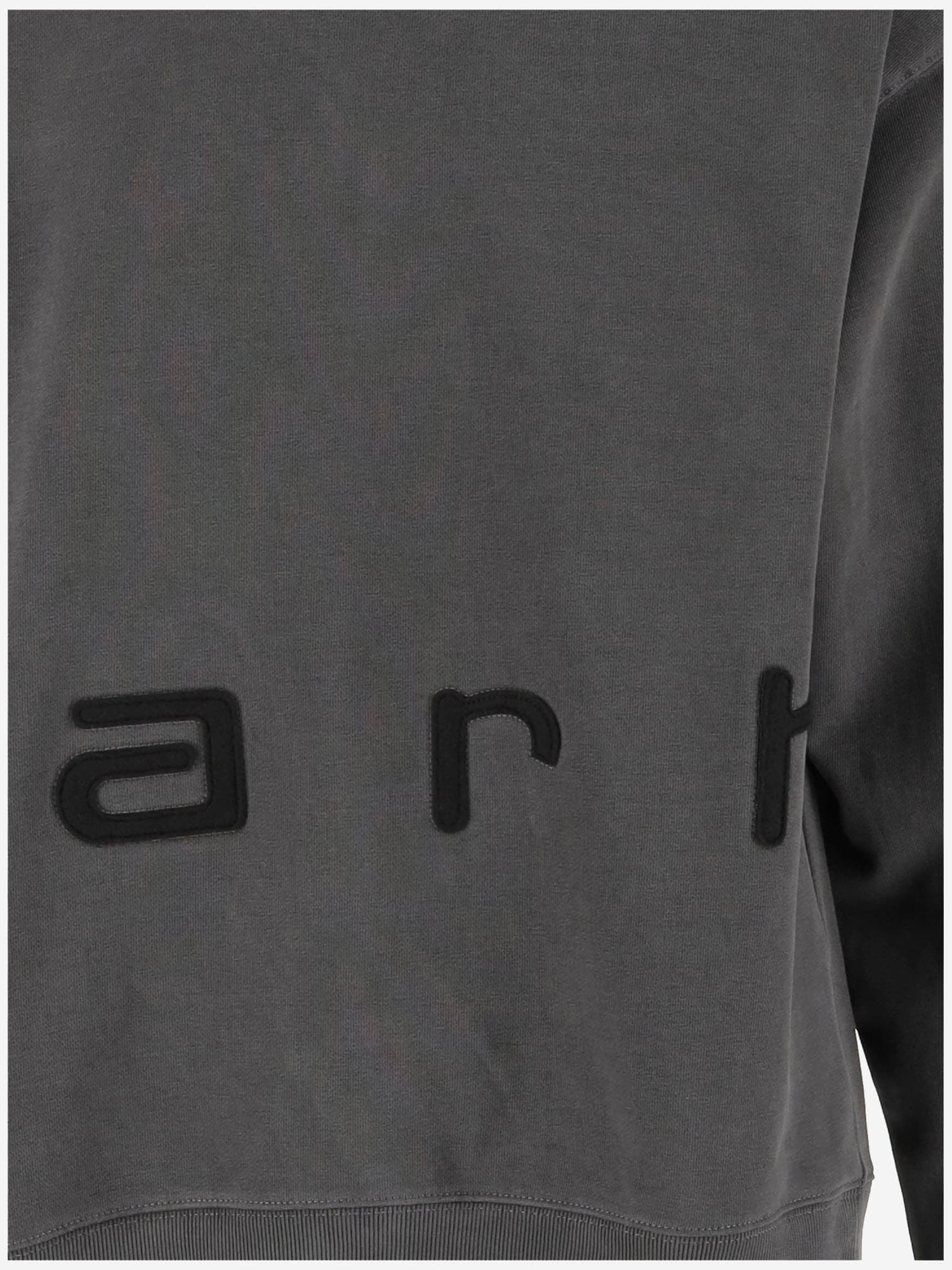 Carhartt Crew Neck Long Sleeves Cuffs And Hem In Grey