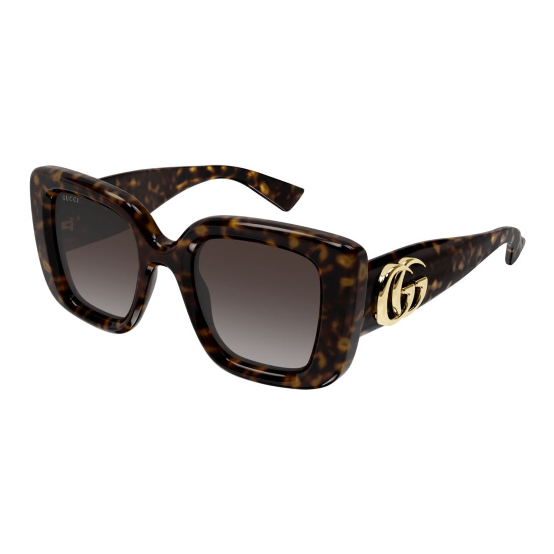 Gucci Gg Bag 50mm Acetate Butterfly Sunglasses In Brown
