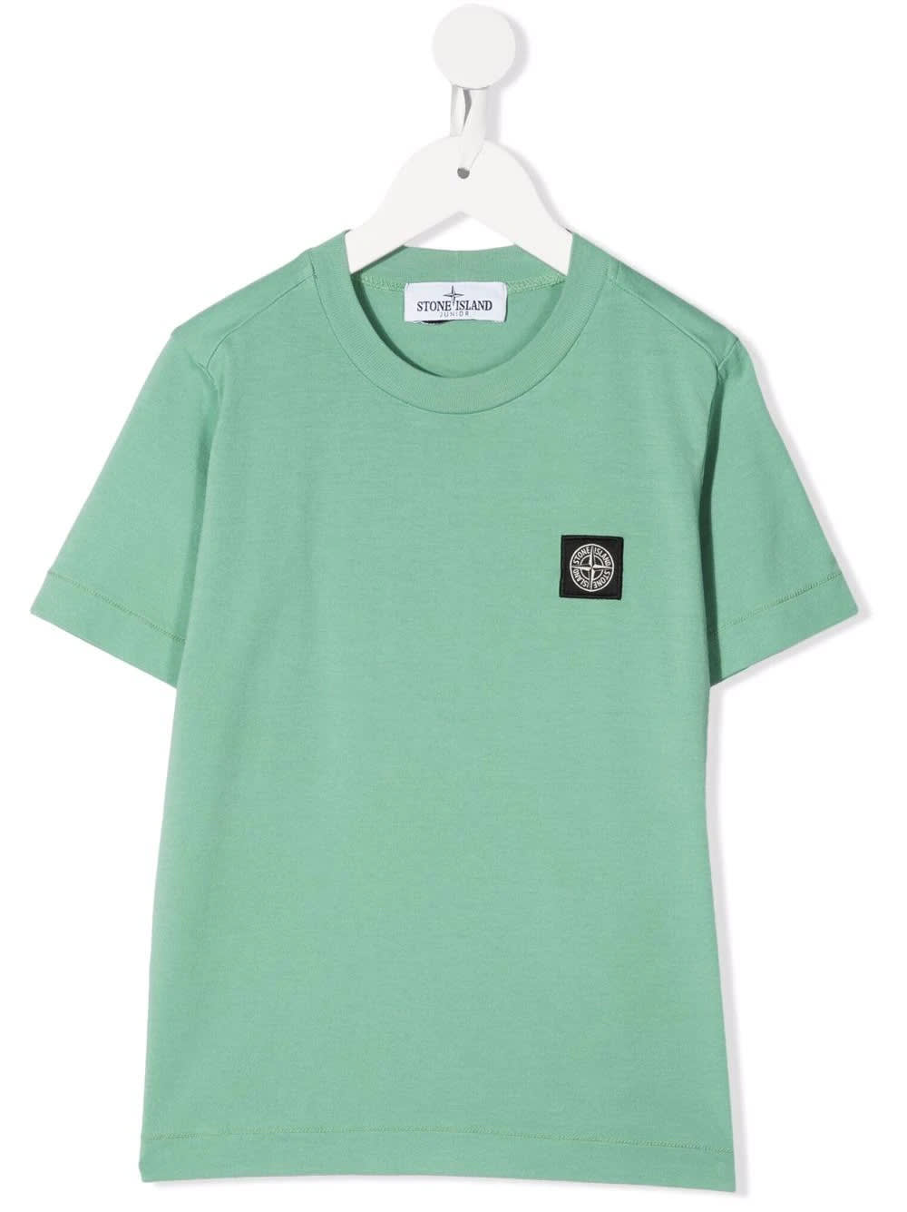 Stone Island Junior Kids Basic Light Green T-shirt With Logo