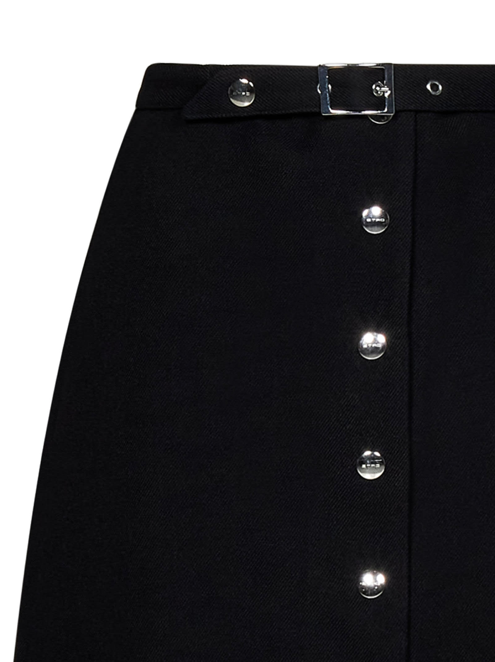 Shop Etro Skirt In Black