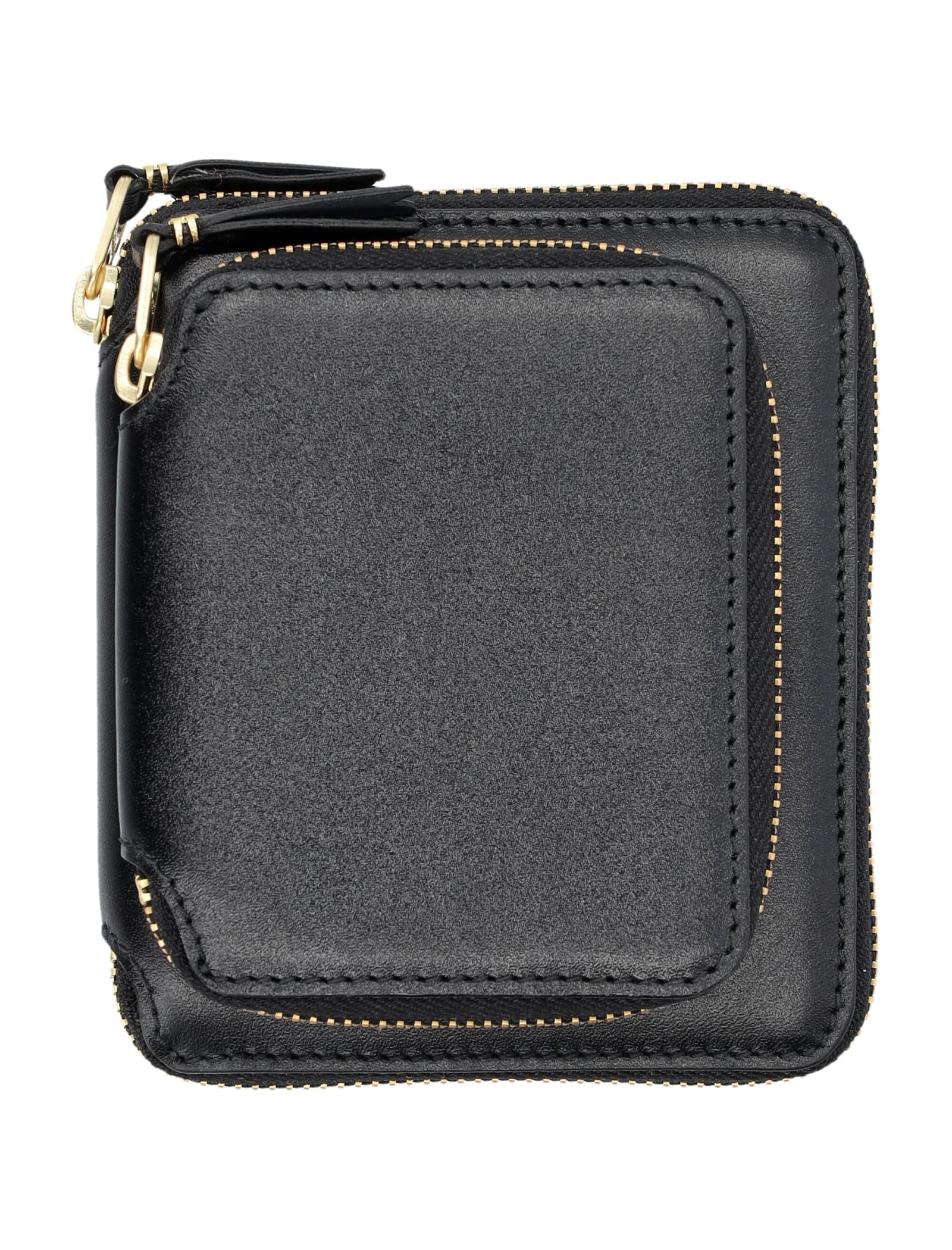 Comme Des Garçons Outside Pocket Vertical Wallet In Black