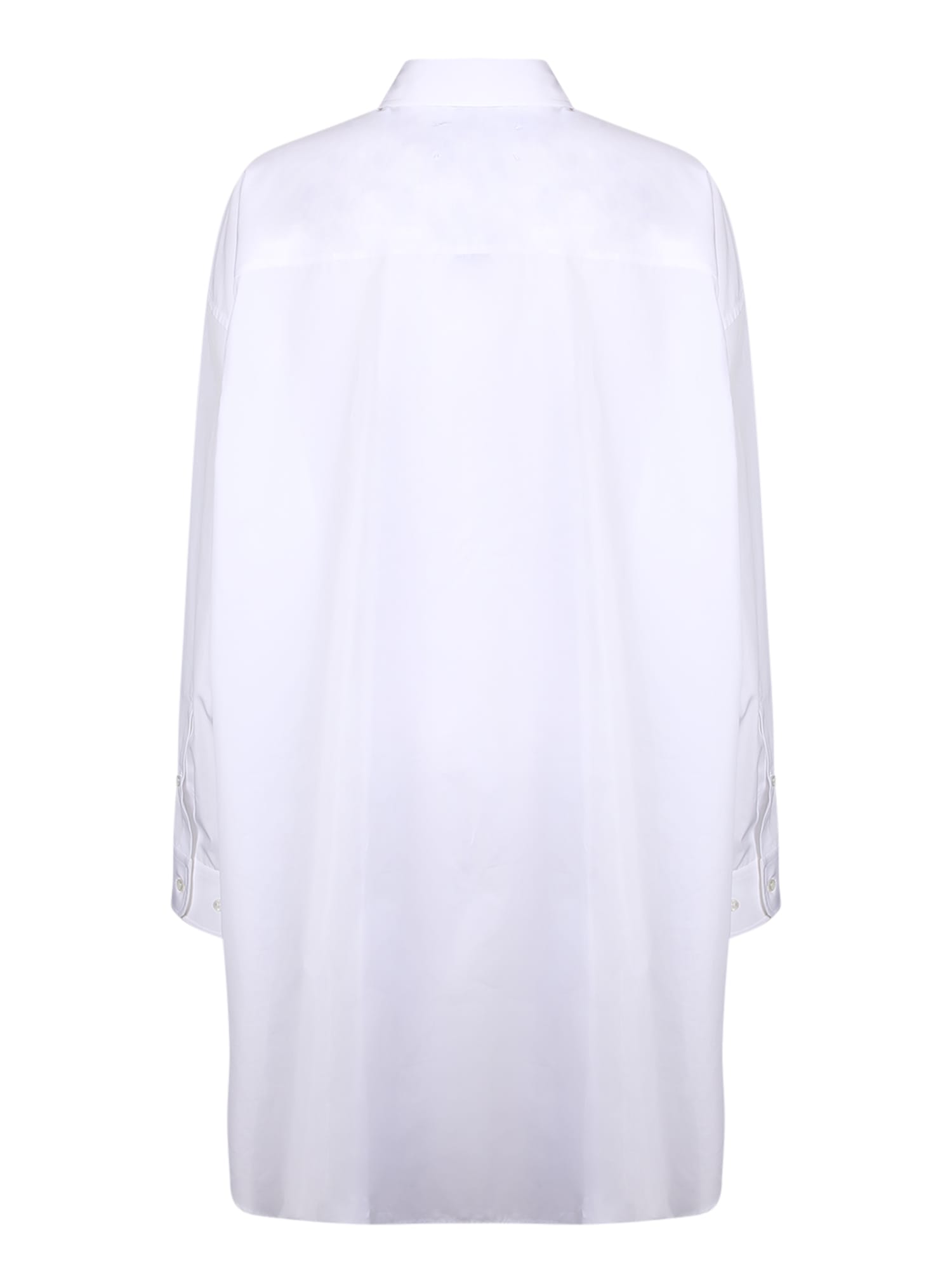 Shop Maison Margiela Oversize Shirt In White